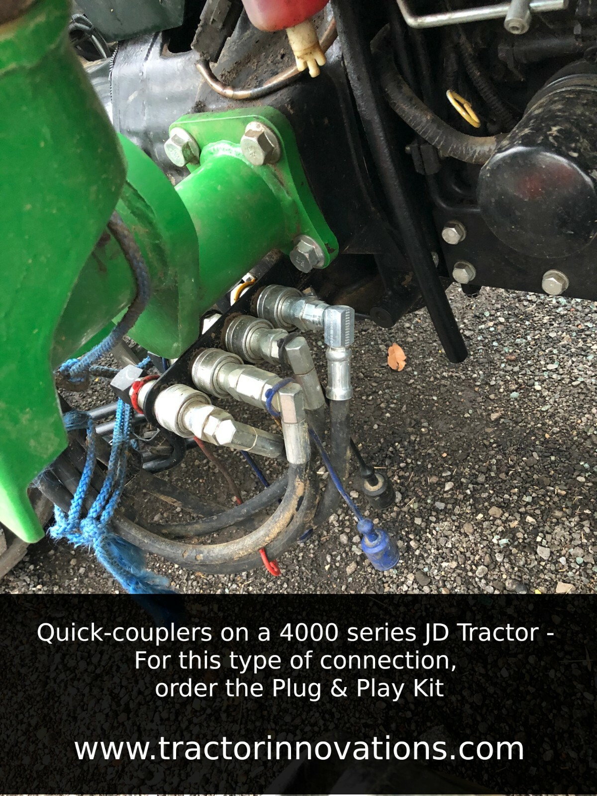 Remote Hydraulic Kit - John Deere 2, 3, 4 Series Tractors–Simple 15 min. install