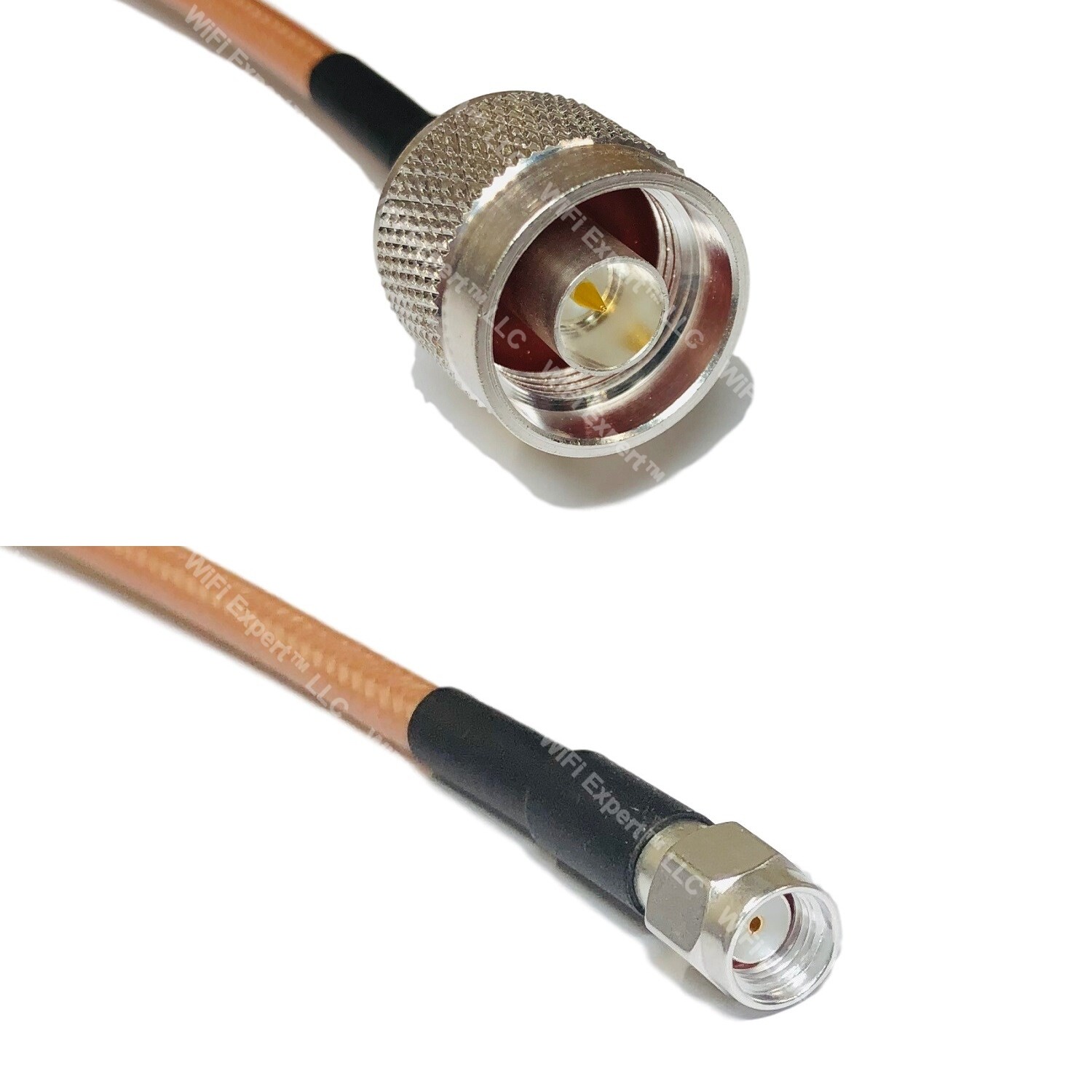 RG400 N MALE to RP-SMA MALE RF Cable FAST-SHIP LOT