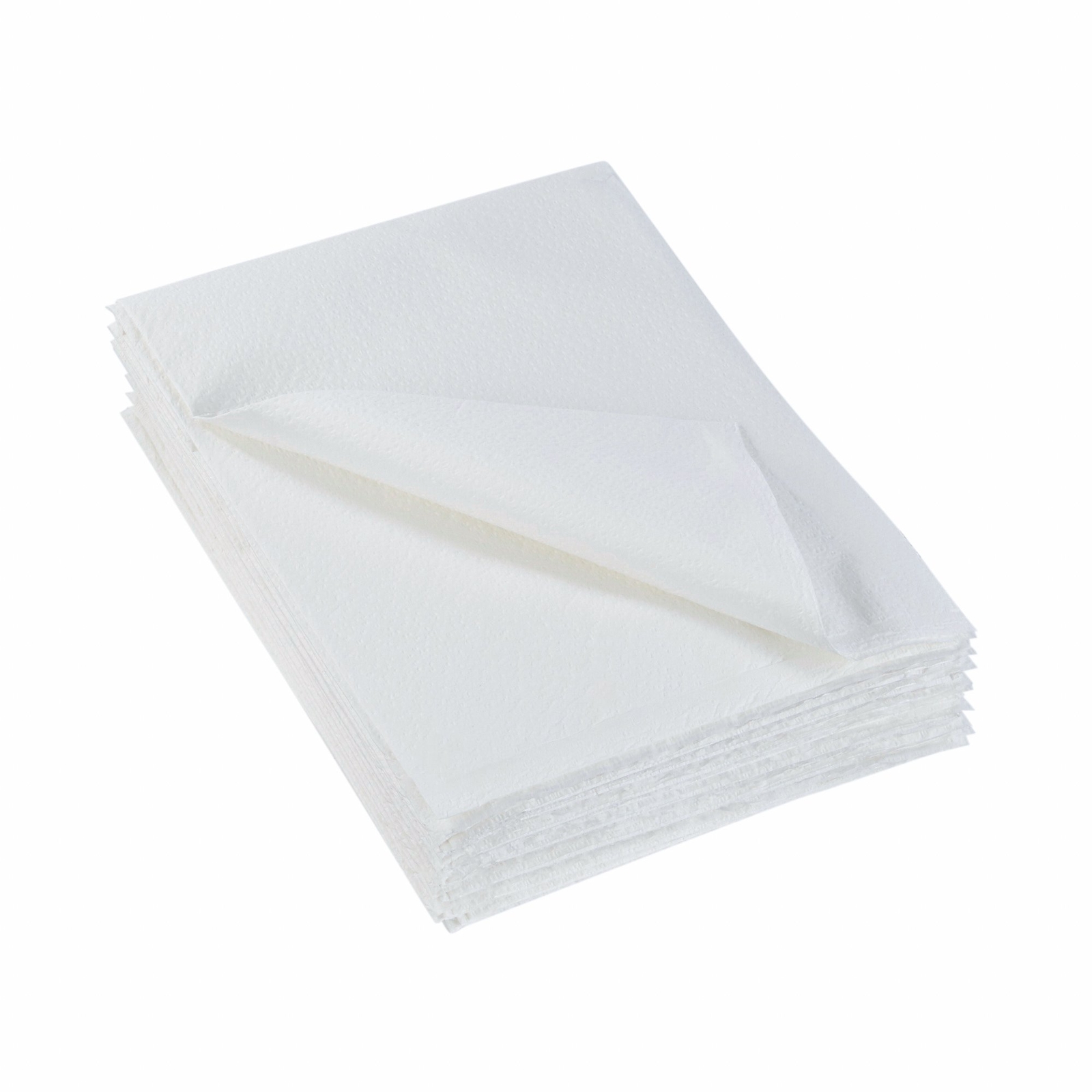 McKesson Pillowcase Standard 21 W x 30 L" Disposable White Tissue / Poly 500 Ct