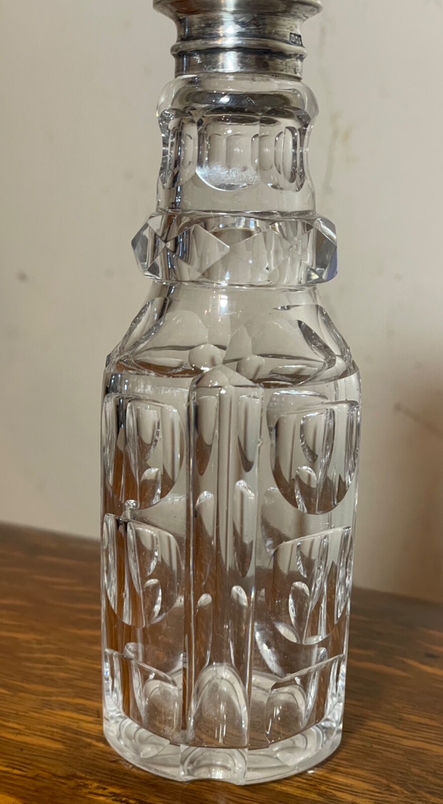 antique 1800's James Dixon & Sons sterling silver cystal sugra dredger muffineer