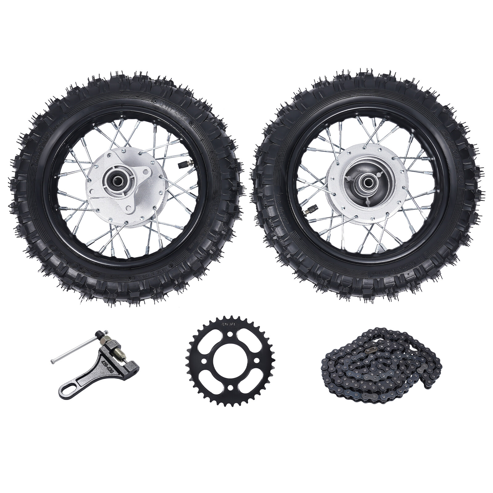 For Honda CRF50 XR50 BBR KLX 2.50-10 Front Rear Tire Rim Wheel Dirt Bike