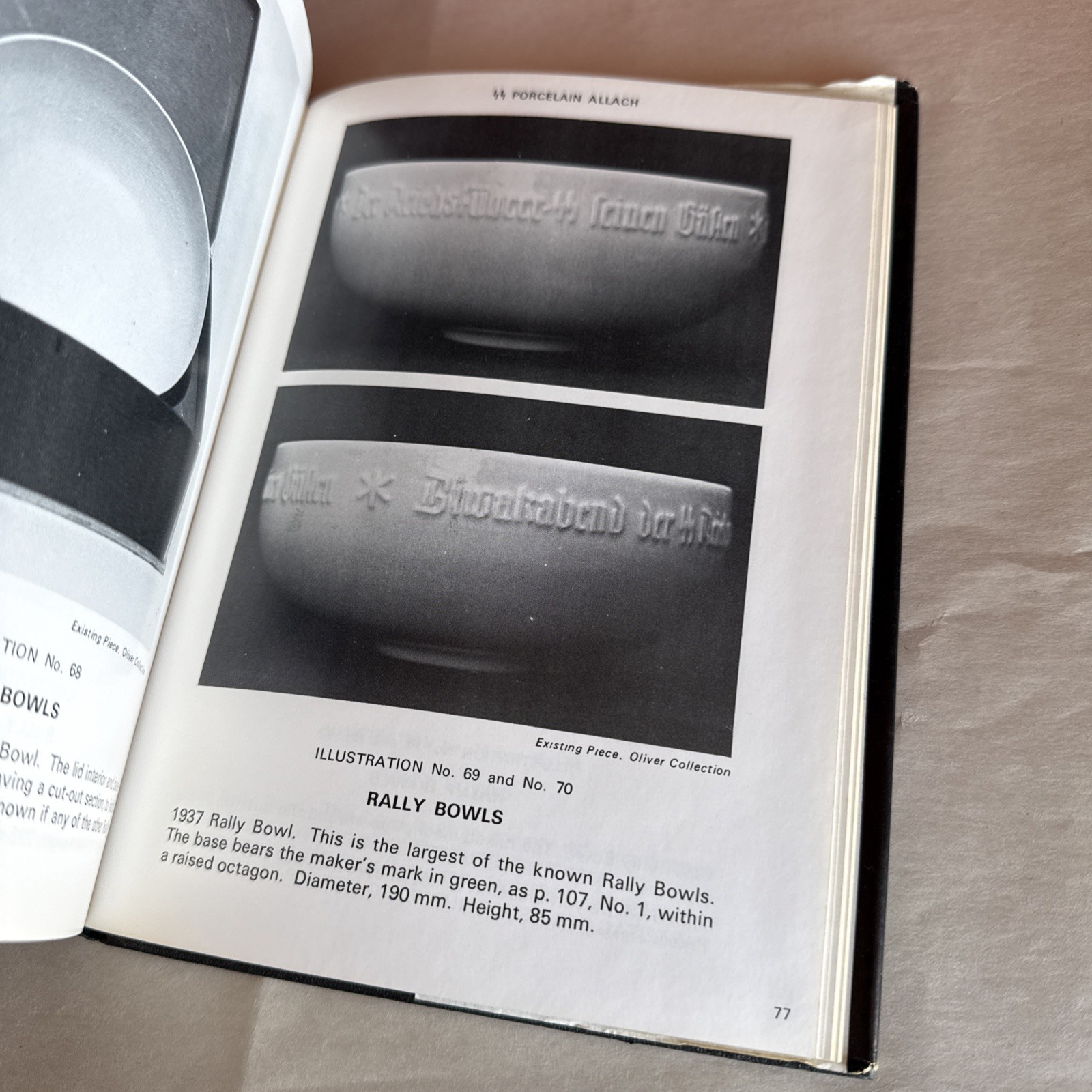 RARE SS Porcelain Allach Book by Michael J. Passmore, TLO Publications 1972 1st.