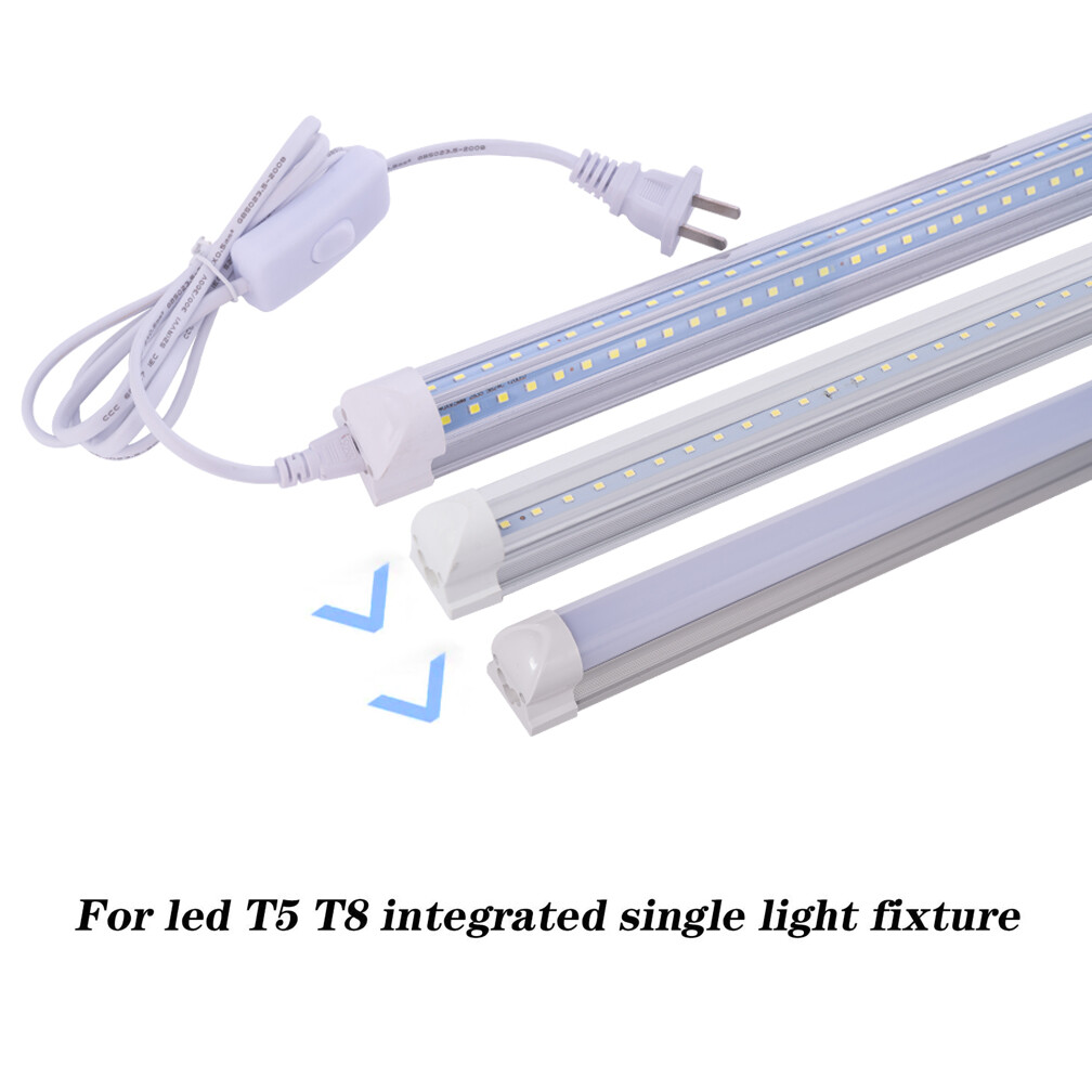 5FT 10FT Power Cable With Switch for Integrated LED Tube Light Replacement