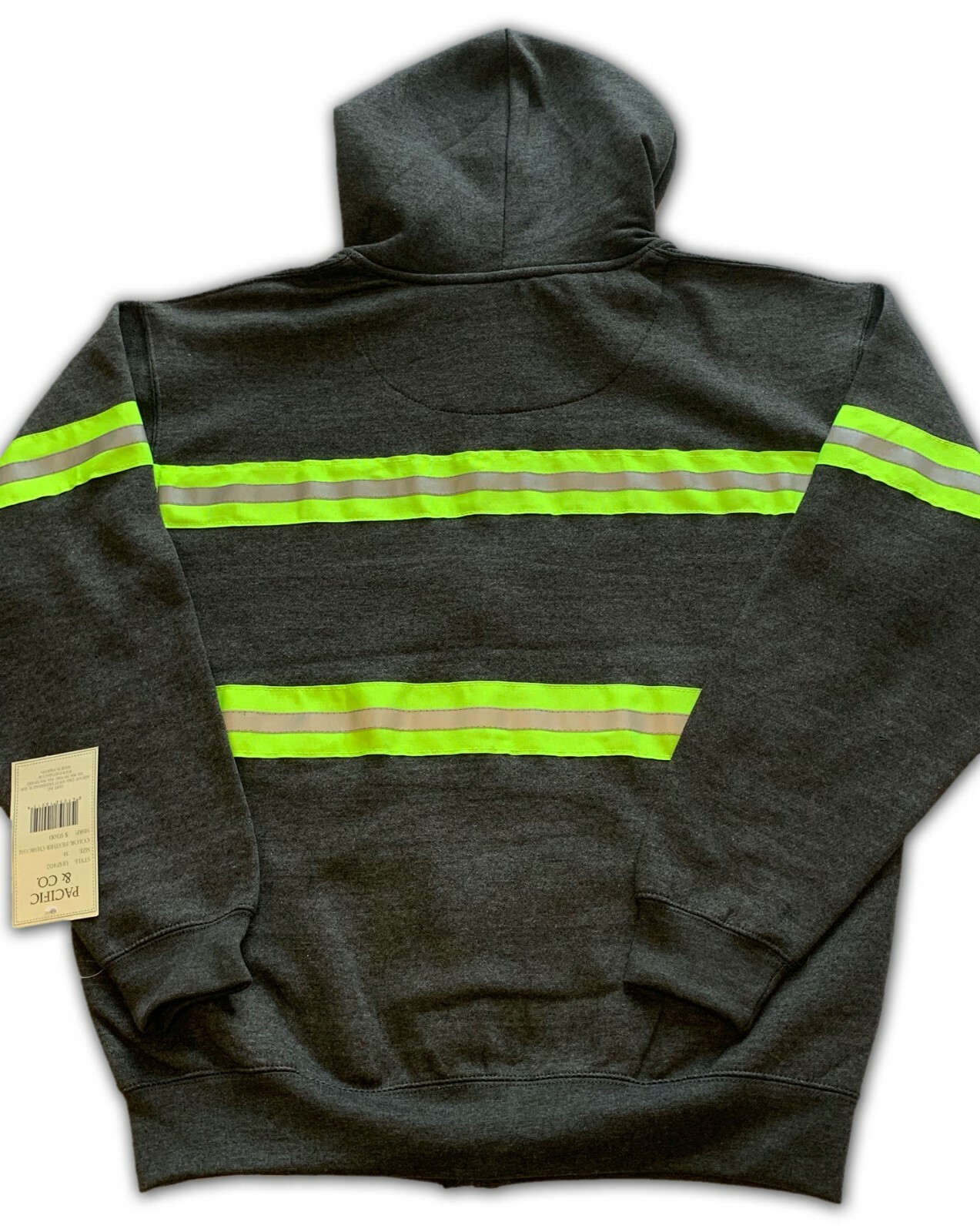 Hoodie Reflective High Visibility Hi Vis Safety Zip Front Work Clothes Uniform
