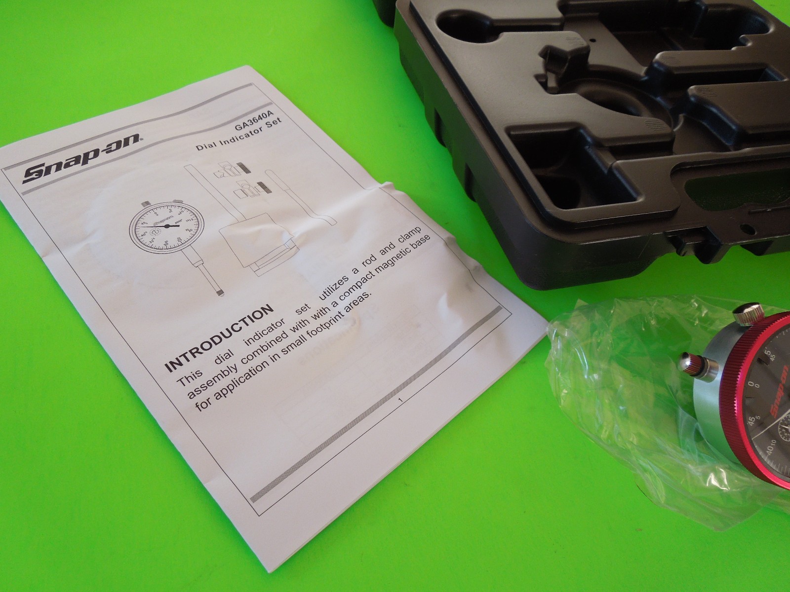 Snap On High Precision Dial Indicator Set model# GA3640