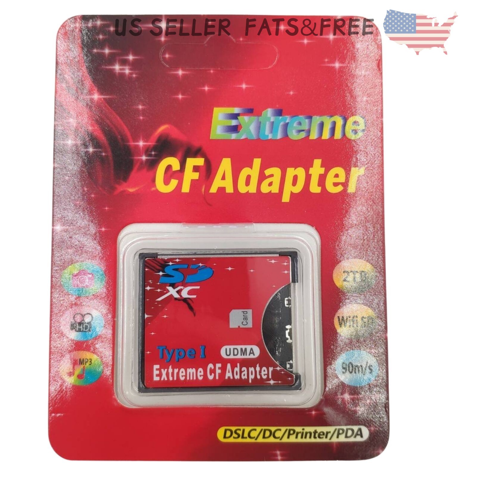 New Extreme CF Compact Flash Memory Card Reader Adapter Type I