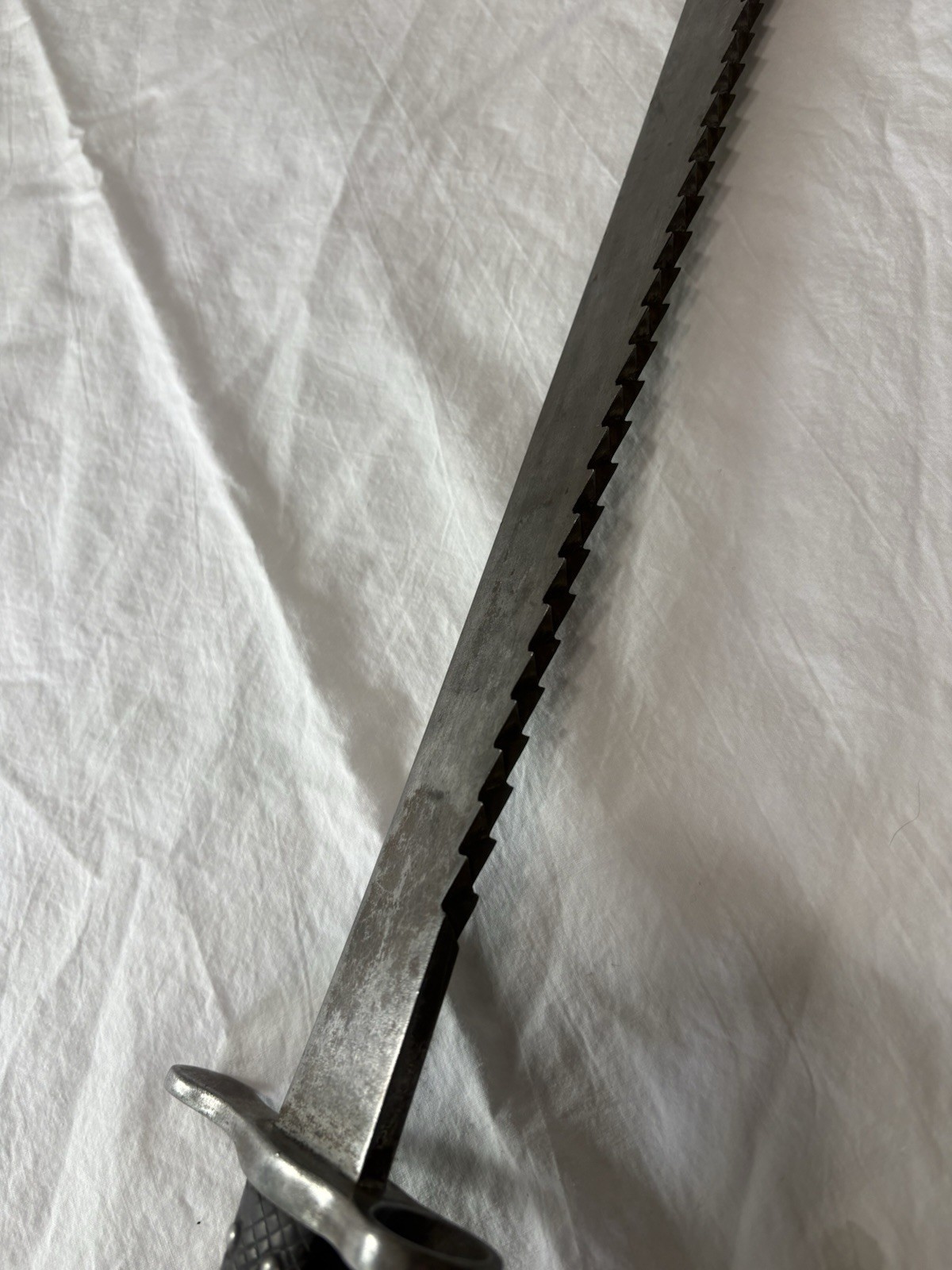 Swiss Vetterli Neuhausen Saw back Bayonet S.J.C. NEUHAUSEN 24"