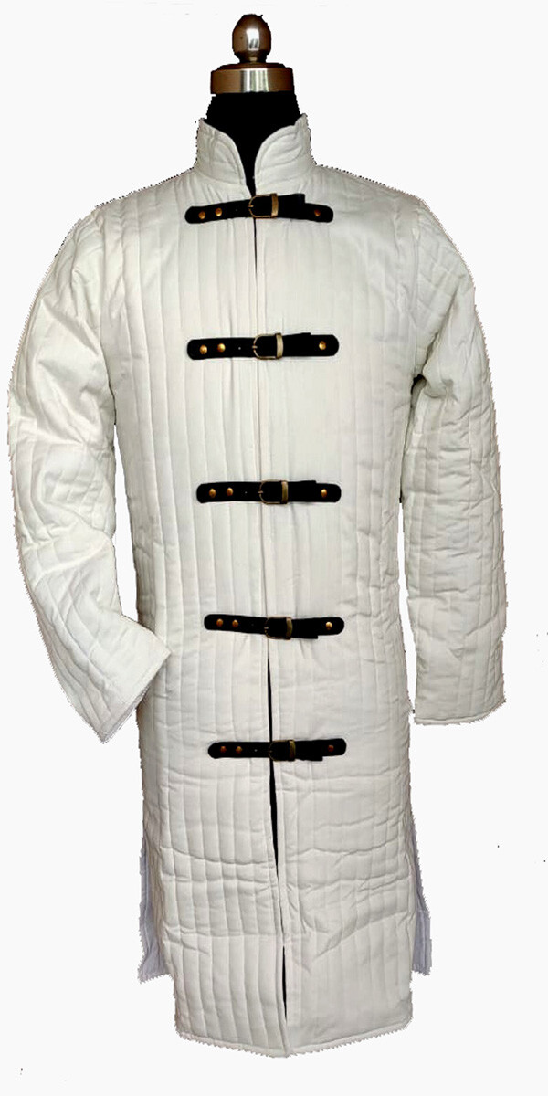 Medieval Thick Padded Armor Gambeson Costume Dress Coat Aketon Sca Larp Jacket