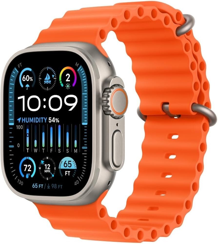Generic Apple Ocean Band Watch Ultra/Ultra 2 - Orange One Size (49mm) Generic