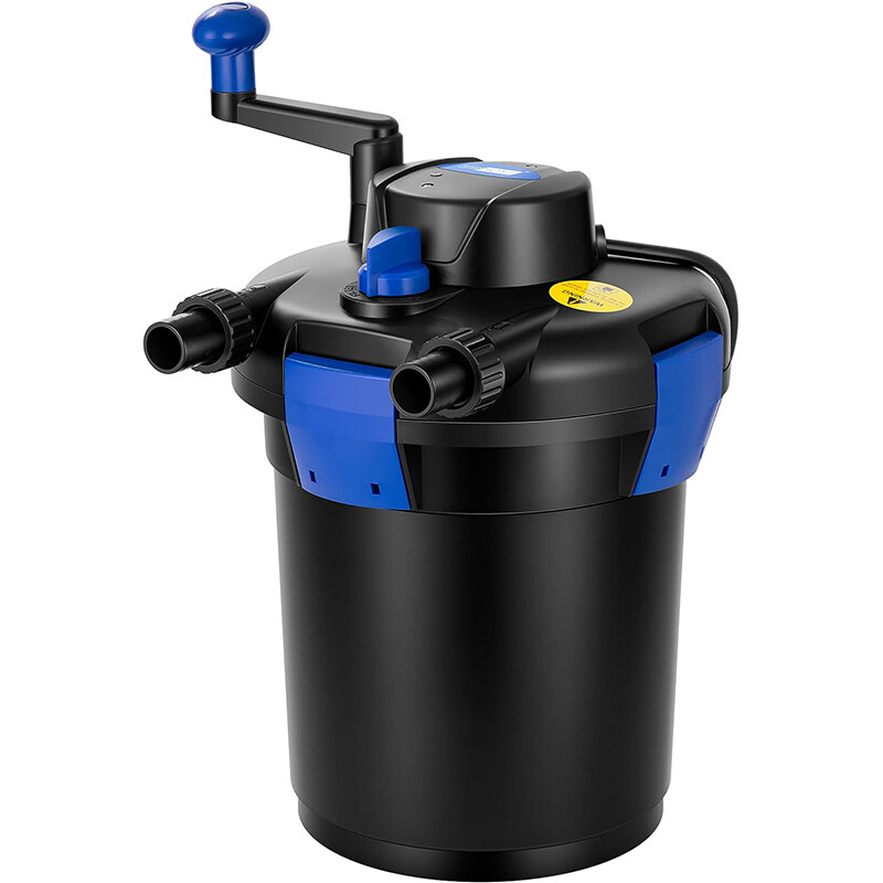 Pond Pressure Bio Filter with 13W UV Light for Koi Ponds 1000/1600/2100/2600 Gal