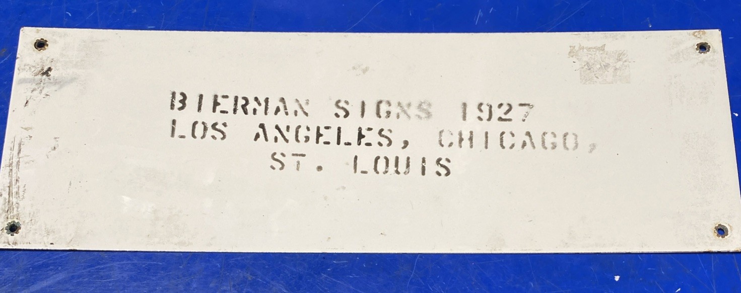 VINTAGE - 1927 - PEPSI COLA 5 CENT PORCELAIN SIGN 18" BY 6" Original Sign