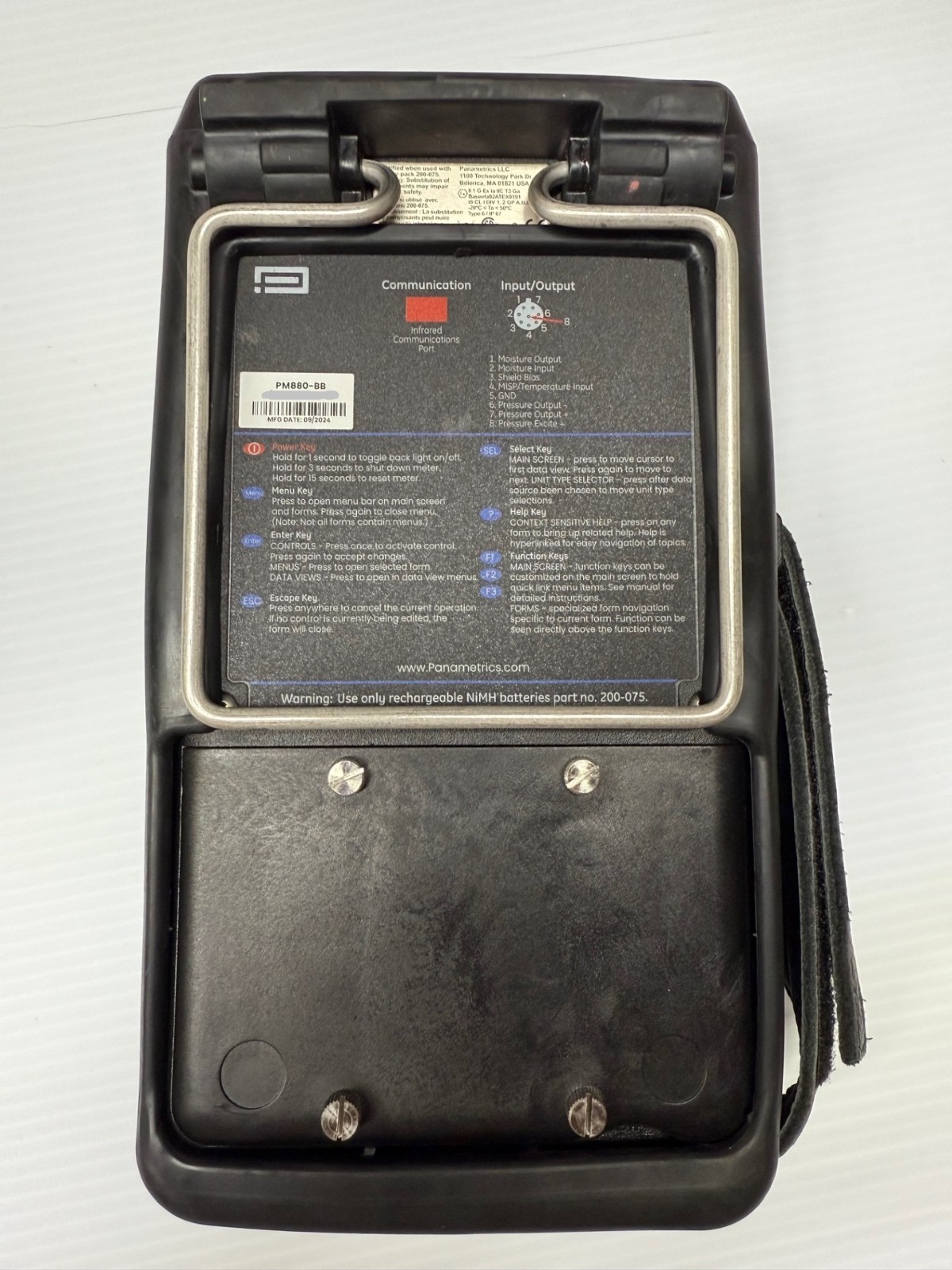 2024 GE Panametrics PM880 and power cable