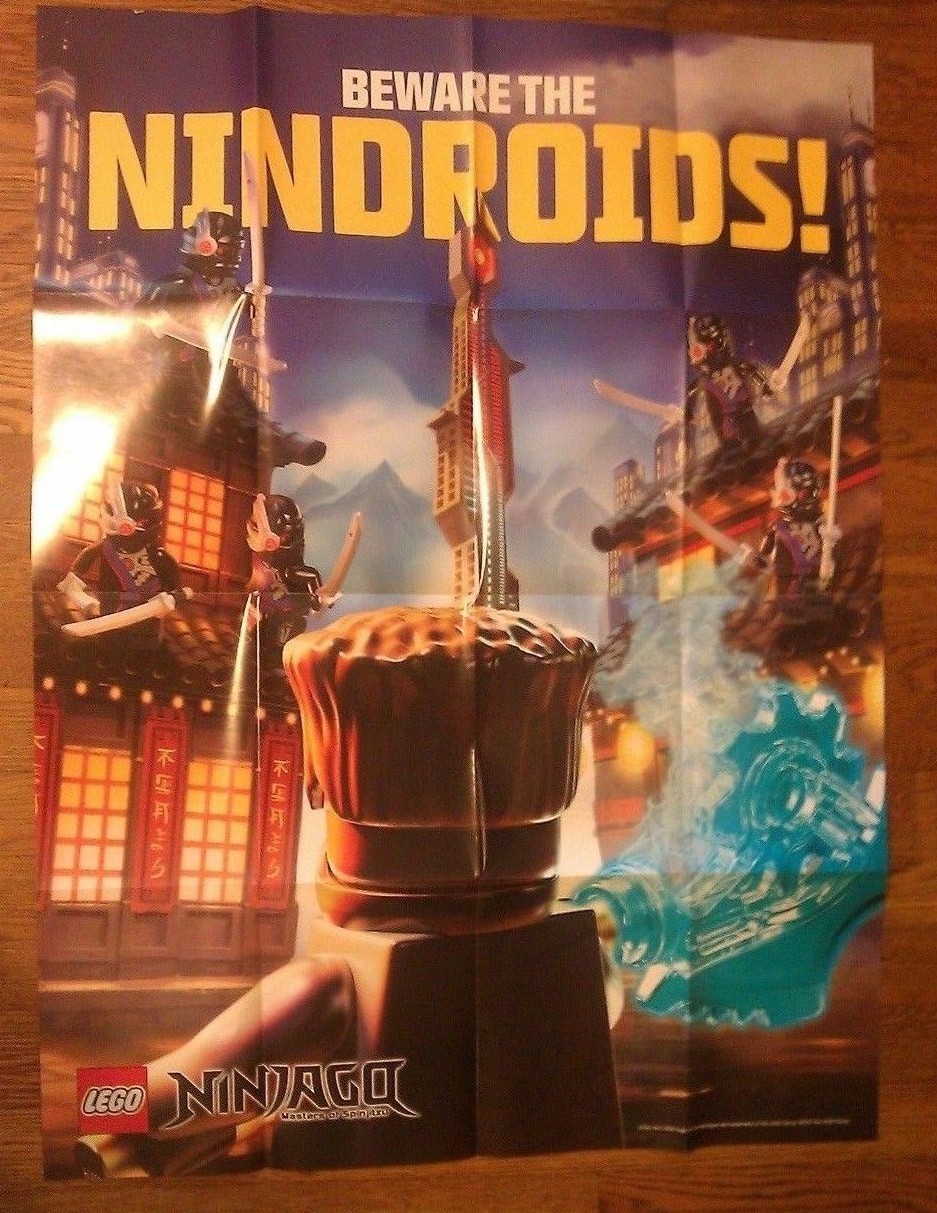 LEGO NINJAGO POSTER - NINDROIDS BEWARE - 2013 Toys R Us Exclusive Giveaway