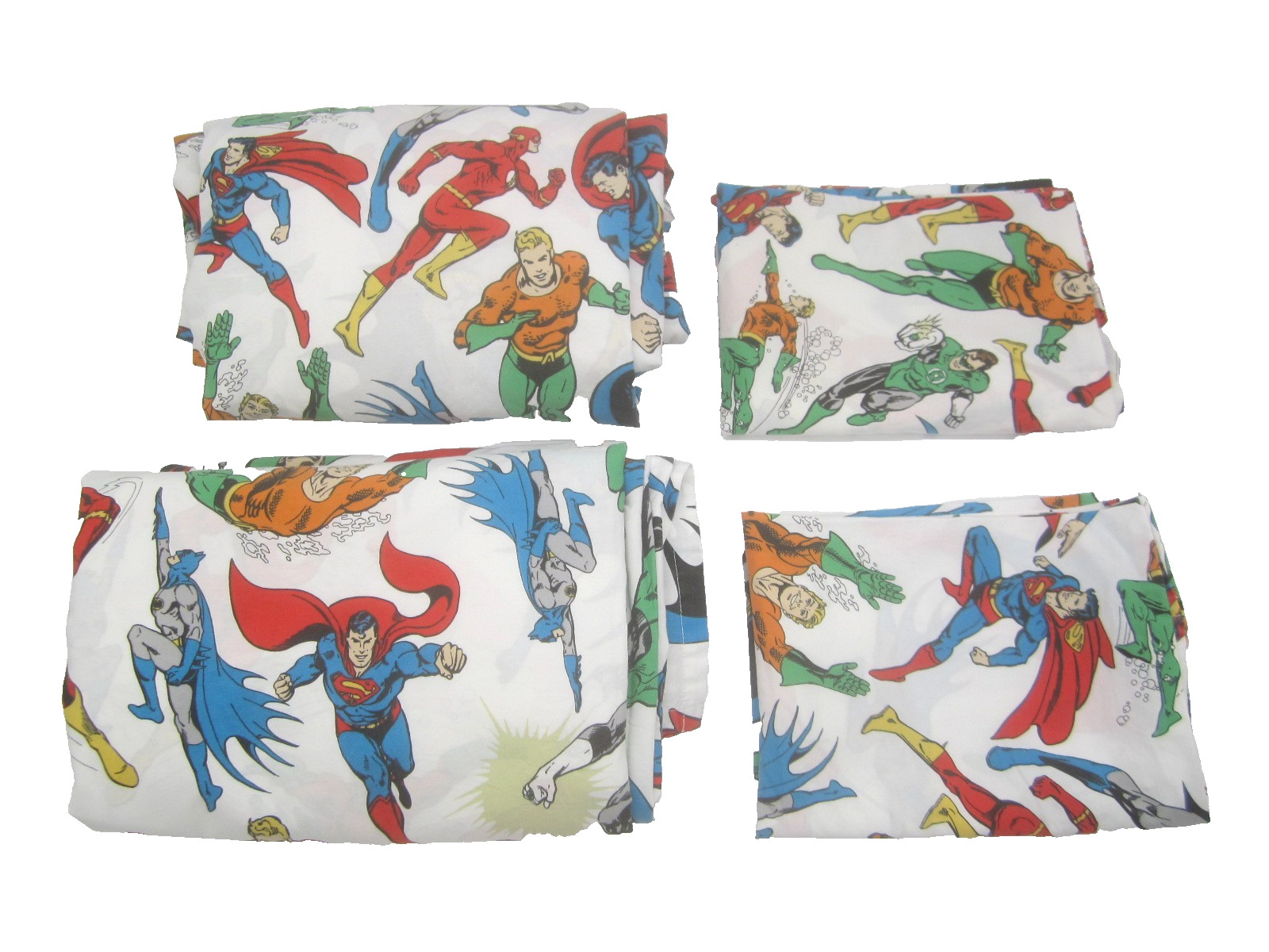 Pottery Barn Kids Marvel Justice League Bed Sheets Full sz set Flat Fitted 2015