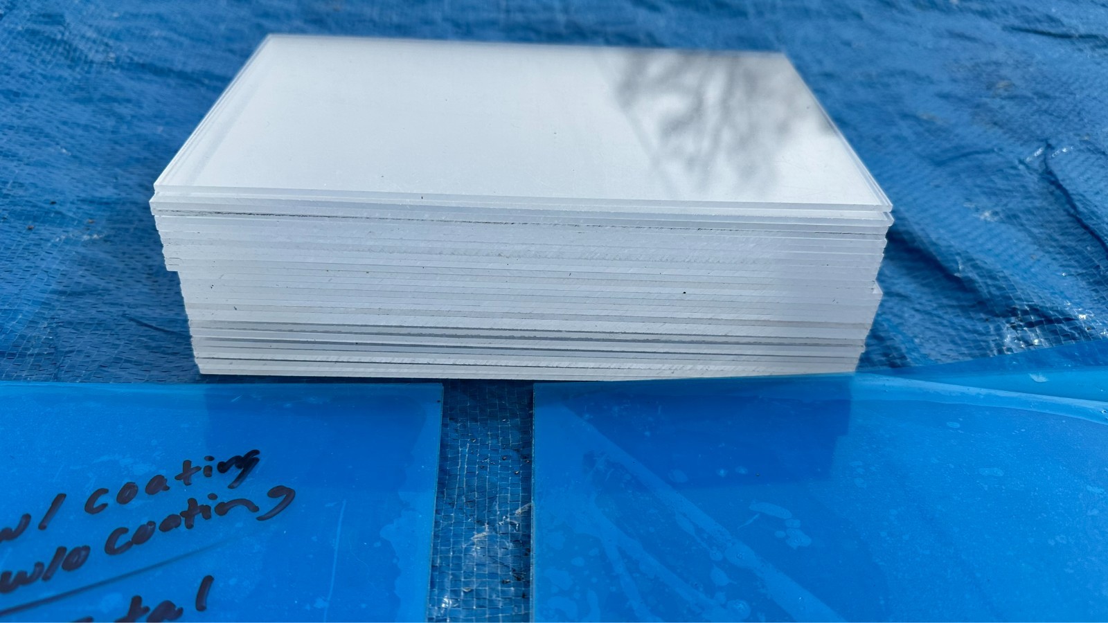 Lot 4 New & 29 Used Sheets 5-1/8" x 8-1/2" Acrylic Clear Plexiglass Plexi