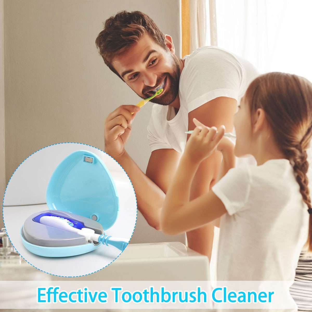 Rechargeable UV Toothbrush Sanitizer Sterilizer Cover Toothbrush Holder Case