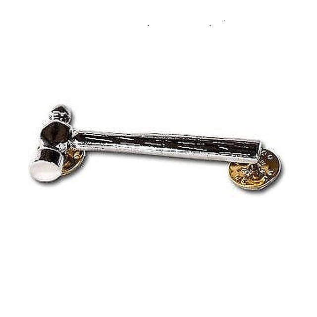 Ballpeen Hammer Biker Pin - Motorcycle Club Pins ( Silver Color )
