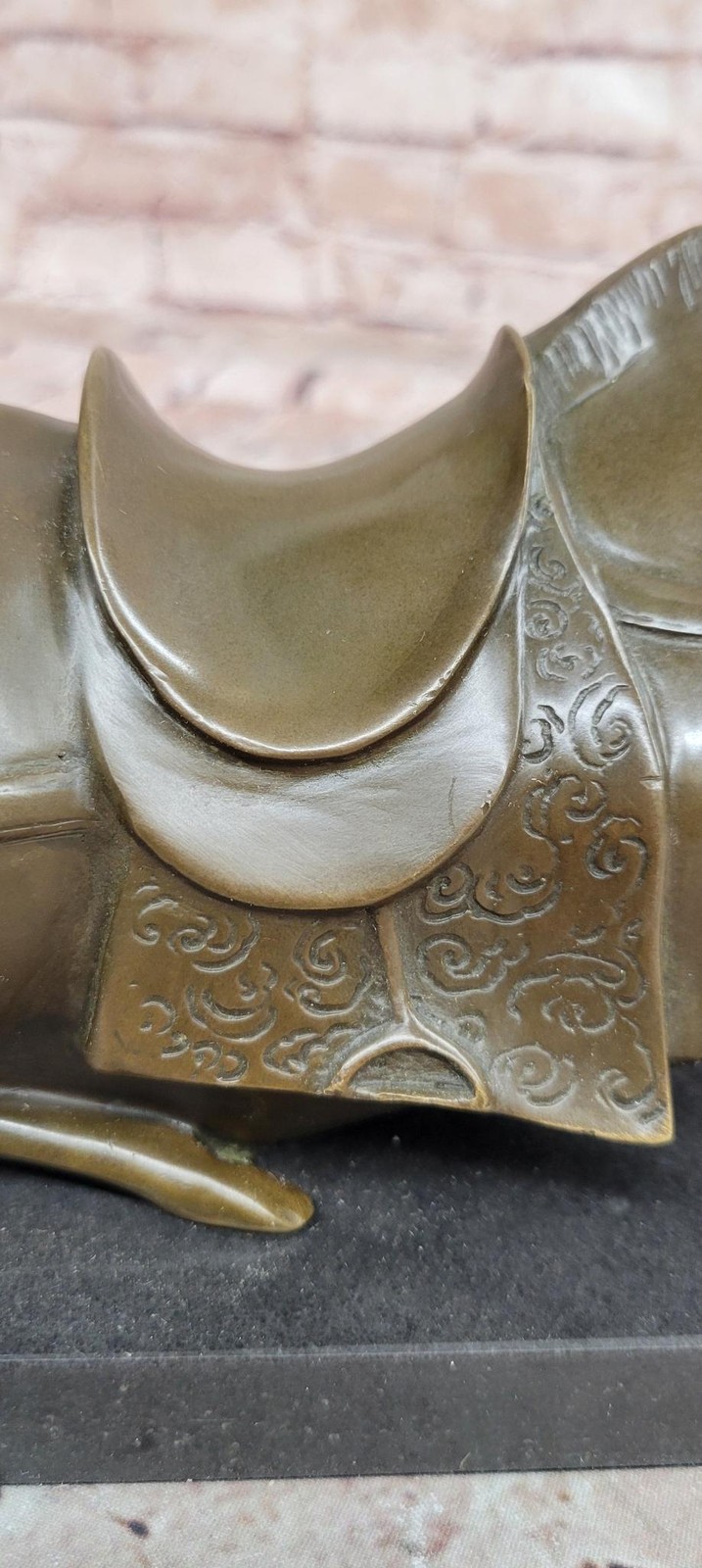 Signed Milo Bronze Chinese Zodiac Tang Horse Fengshui Luck Animal Statue