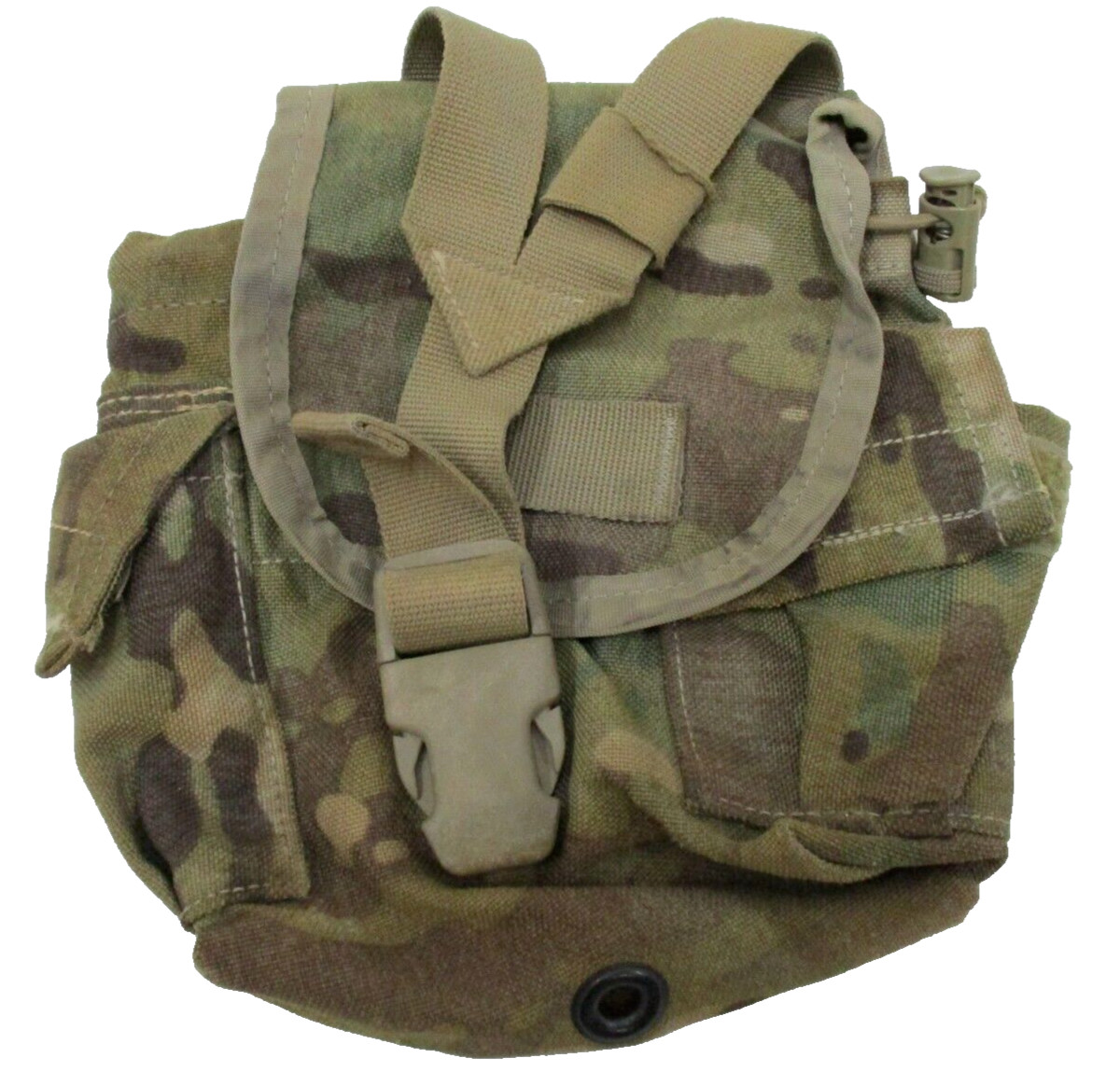 DAMAGED - Army 1 QT General Purpose Canteen Pouch Molle II Multicam OCP Woodland