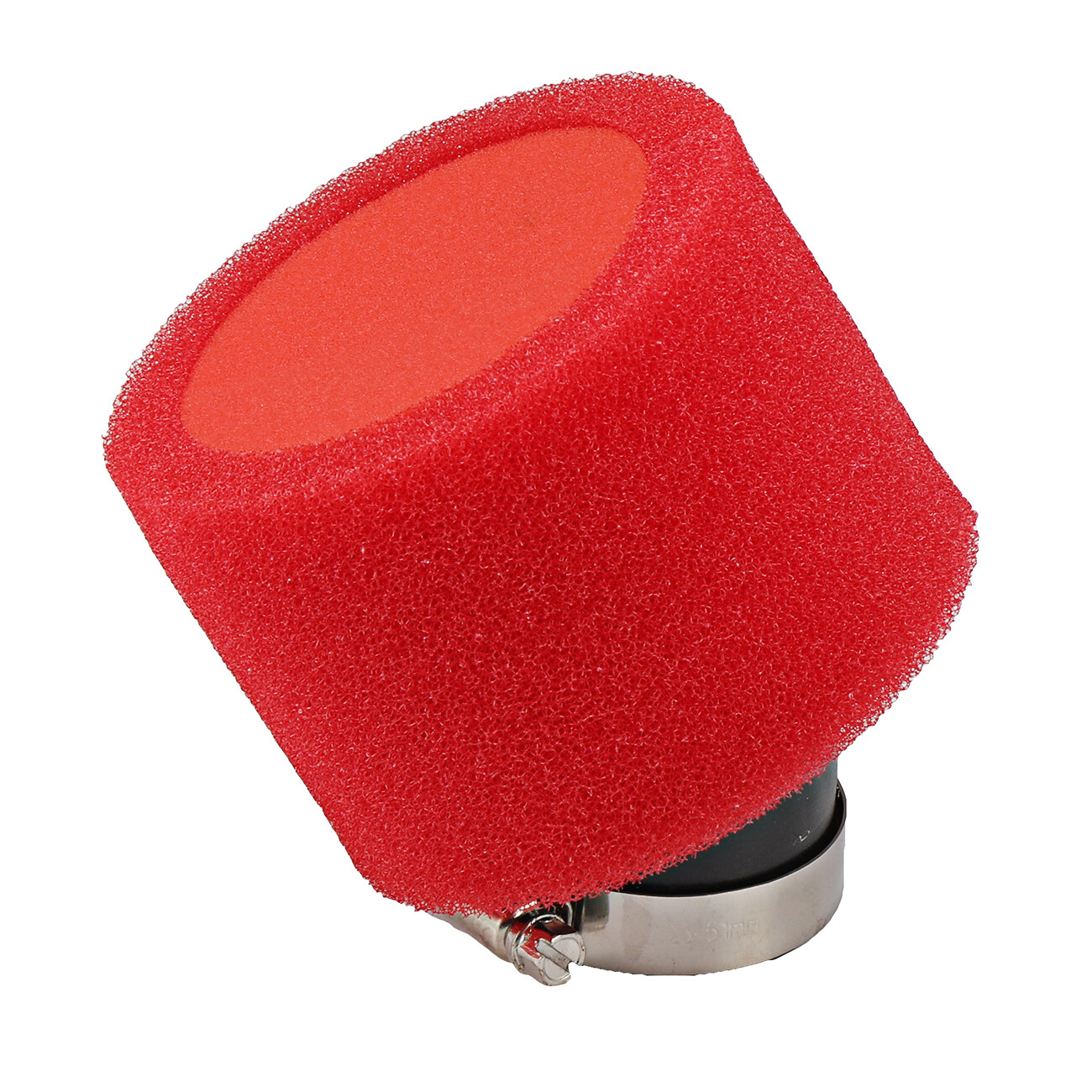 RED 37mm 38mm Bent Angled Foam Air Filter Pod For 125cc PIT Quad Dirt Bike Buggy