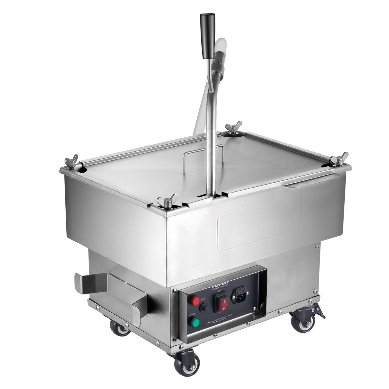 VEVOR Fryer Oil Filter Commercial Cooking Oil Filtration System 18L Capacity