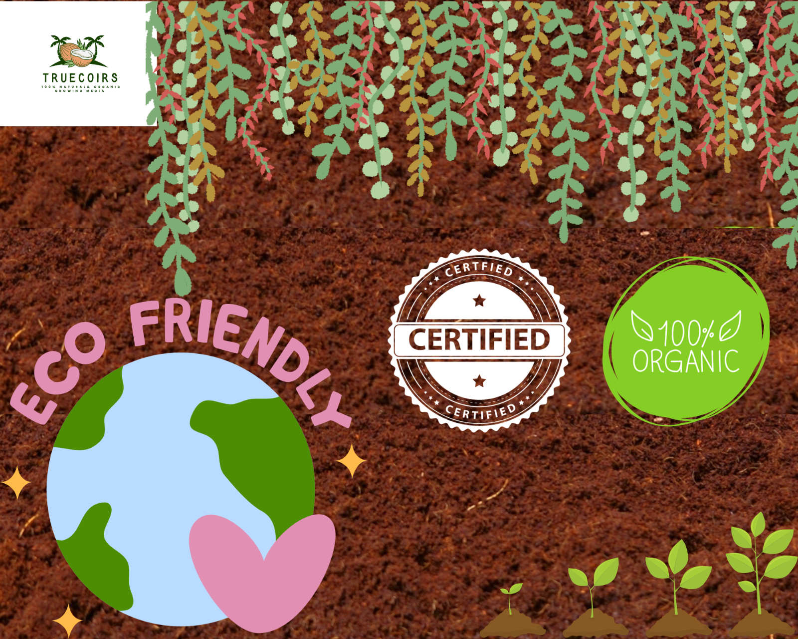 10LB/1.4LB CocoCoir Brick Coconut Fiber Potting Soil Plant Organic Growing Media