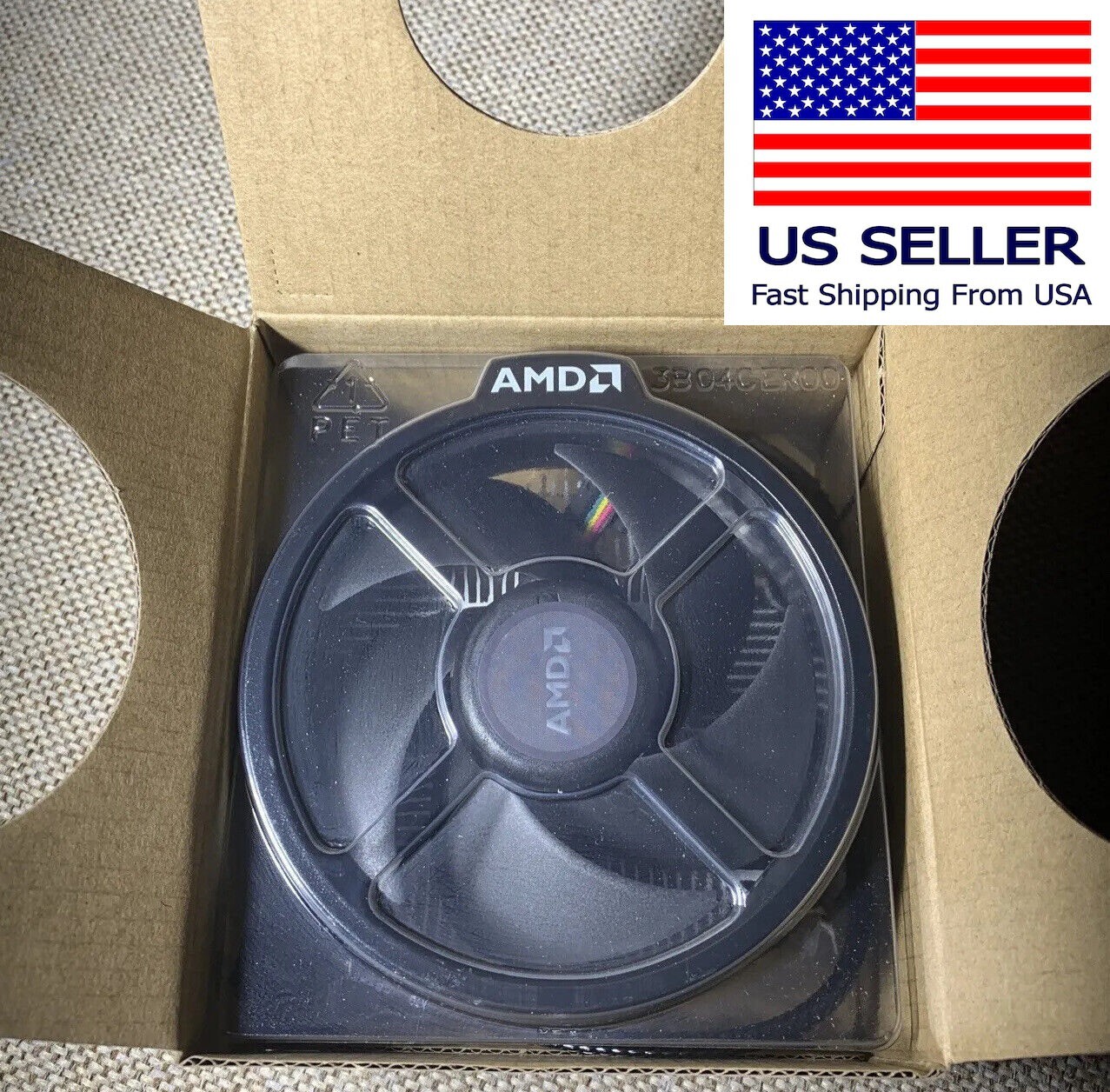 (New) Original AMD Wraith Stealth Stock CPU Cooler Socket AM4 AM5