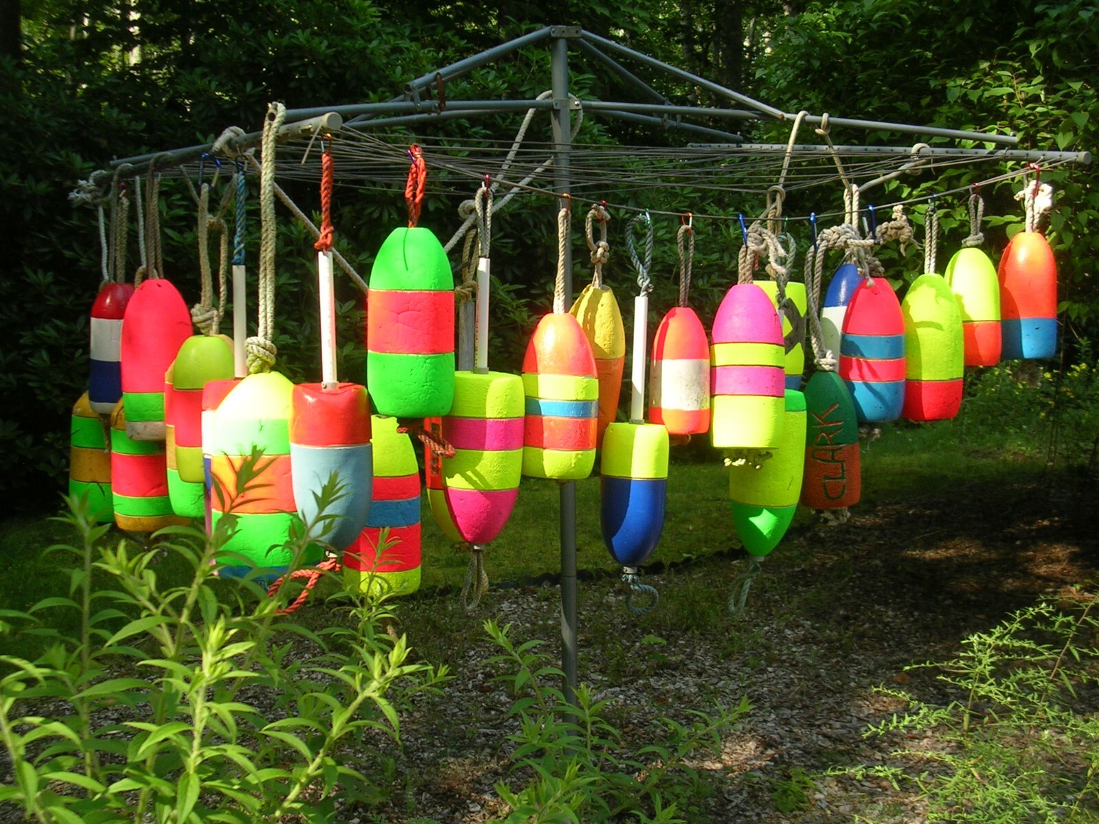 FREE SHIP 205 Maine Lobster BUOY nautical pot bouy float shore crab Lake CAPE