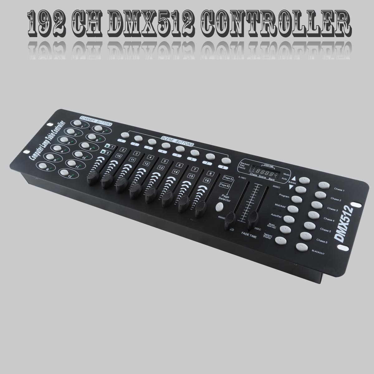 192 Channels DMX512 Controller Console For Stage Light Party DJ Laser Operator