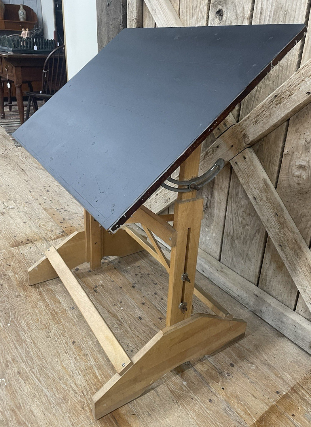 Vintage  ANCO-BILT DRAFTING TABLE maple Adjustable tilt and height