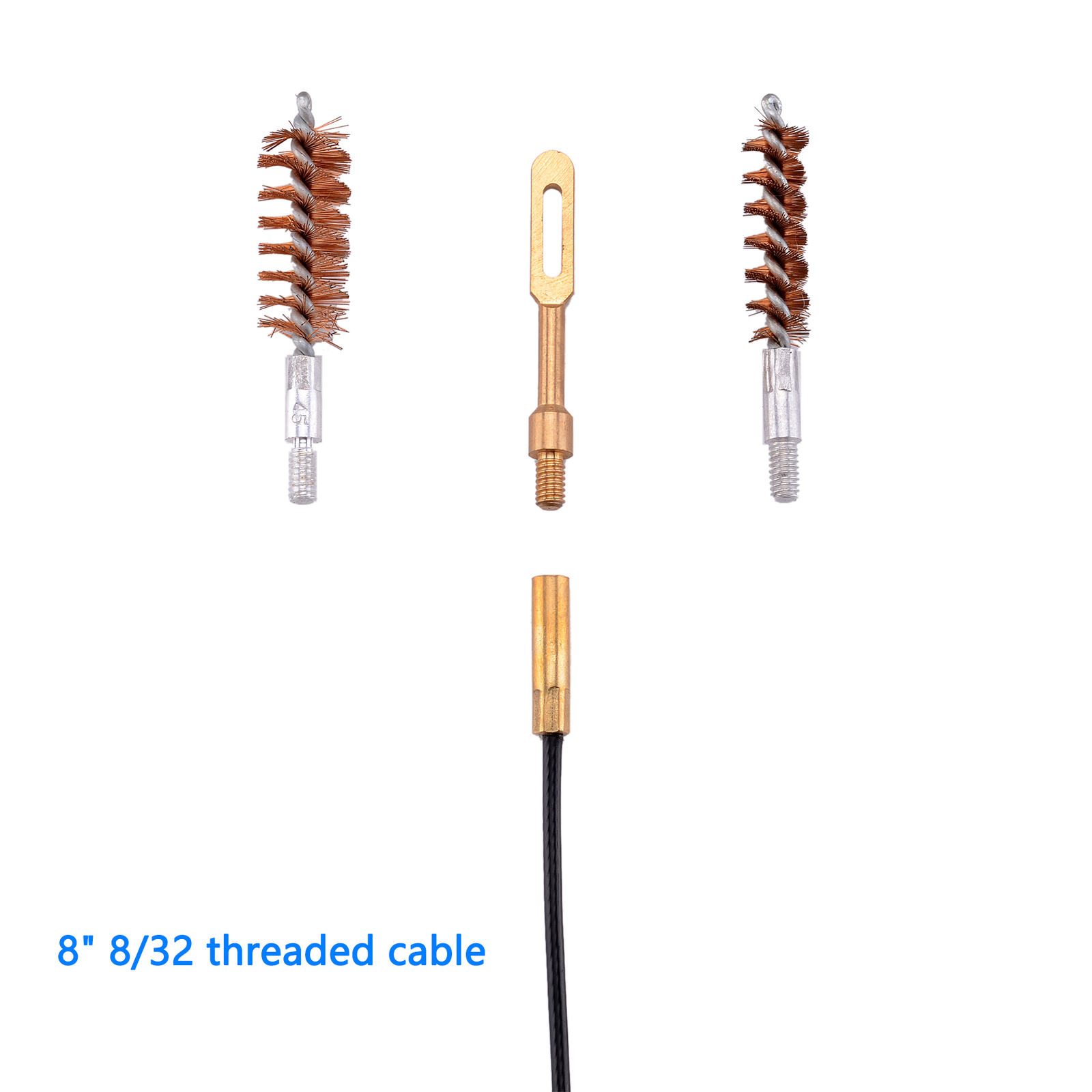 Gun Cleaning Kit .17 .22/.223/5.56MM .243 .280 .30 MultiCaliber Brushes in Bag