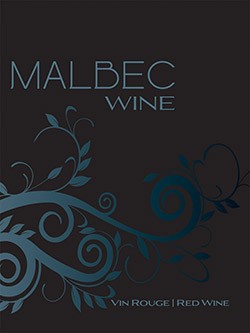 LD Carlson Malbec Wine Labels 30 ct