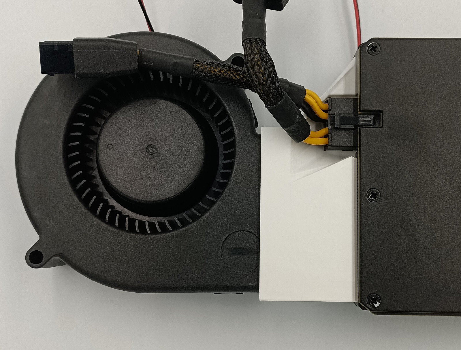 Nvidia Tesla P40 P100 V100 K80 M40 Blower Adapter Fan Kit - Fits 9733 Blower Fan