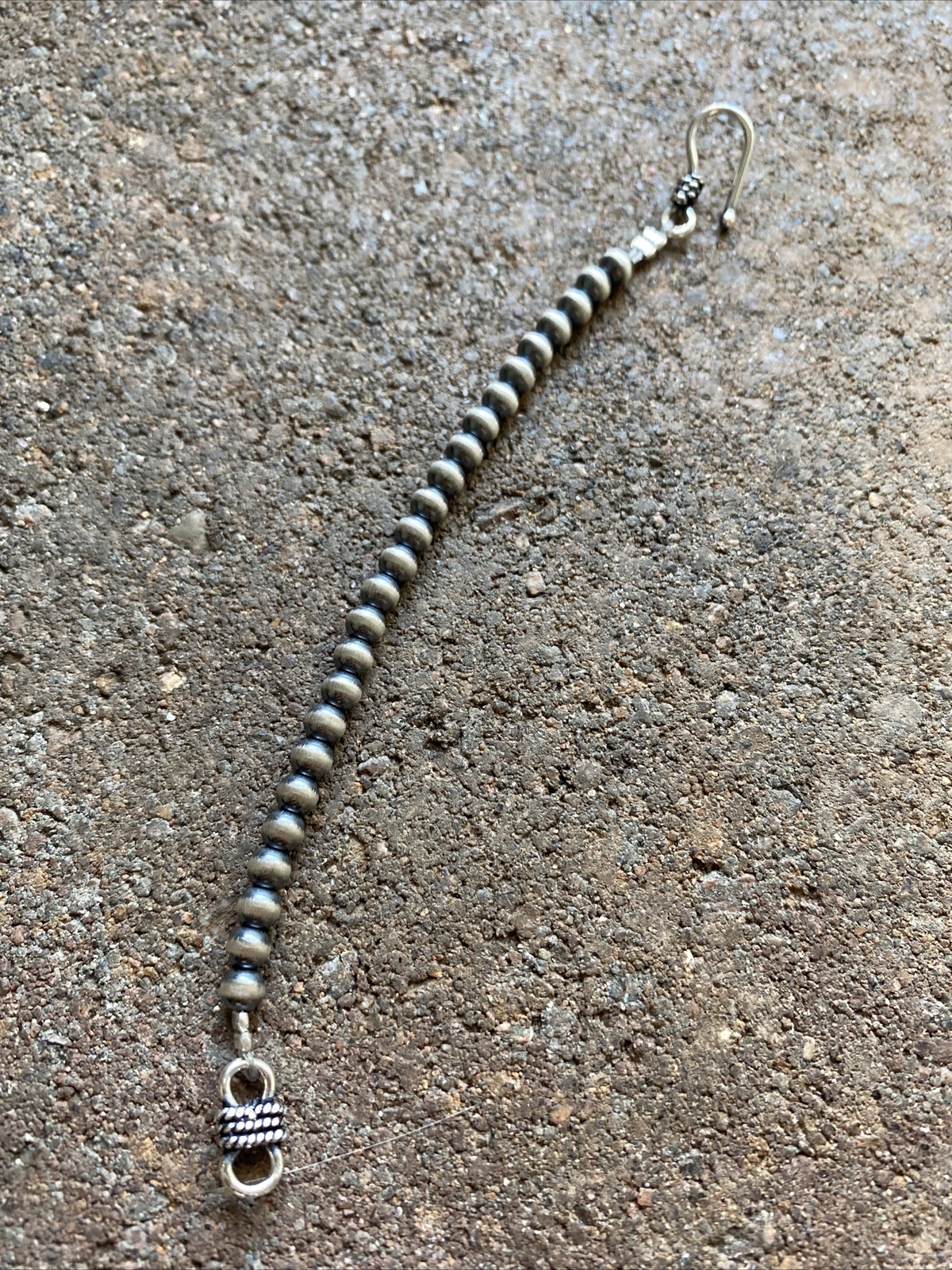 Necklace Extender Sterling Silver Pearls Bead 4mm 4 Inch