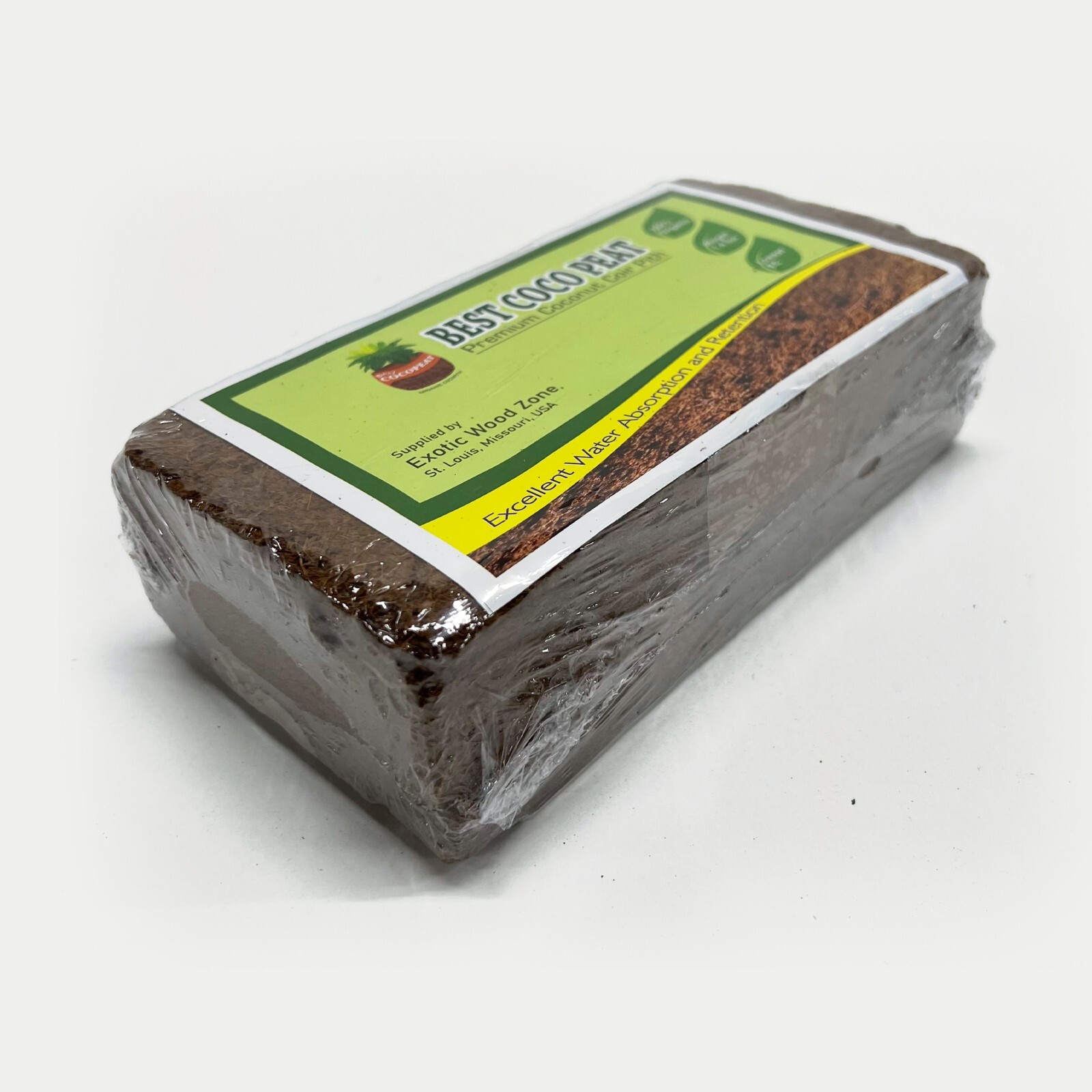 Best Coco Peat-Premium Coir Pith 10 Brick Pack,650g/1.4 Lbs,Lowest EC & Ph Value