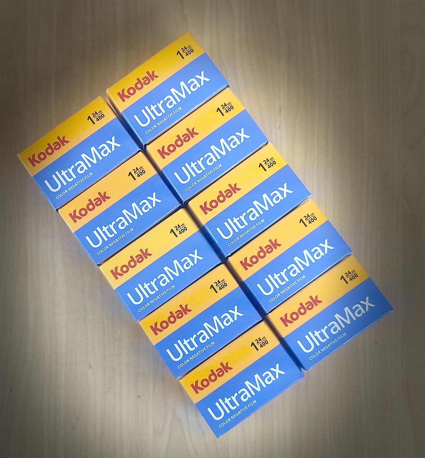 10x Kodak UltraMax 400 Color Negative Film (35mm Roll Film, 24 Exposures)