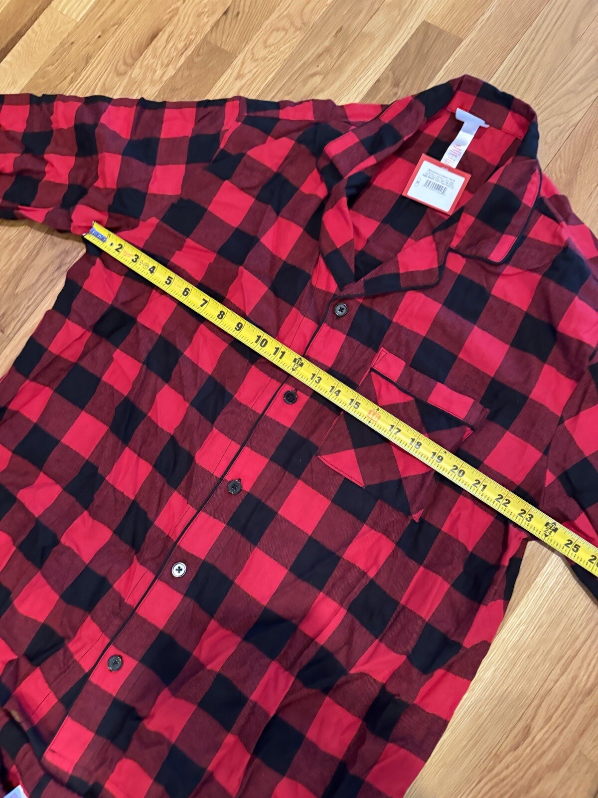 Men's Big & Tall Size 2XL Red Buffalo Check Flannel Pajama Set - Wondershop™ NEW