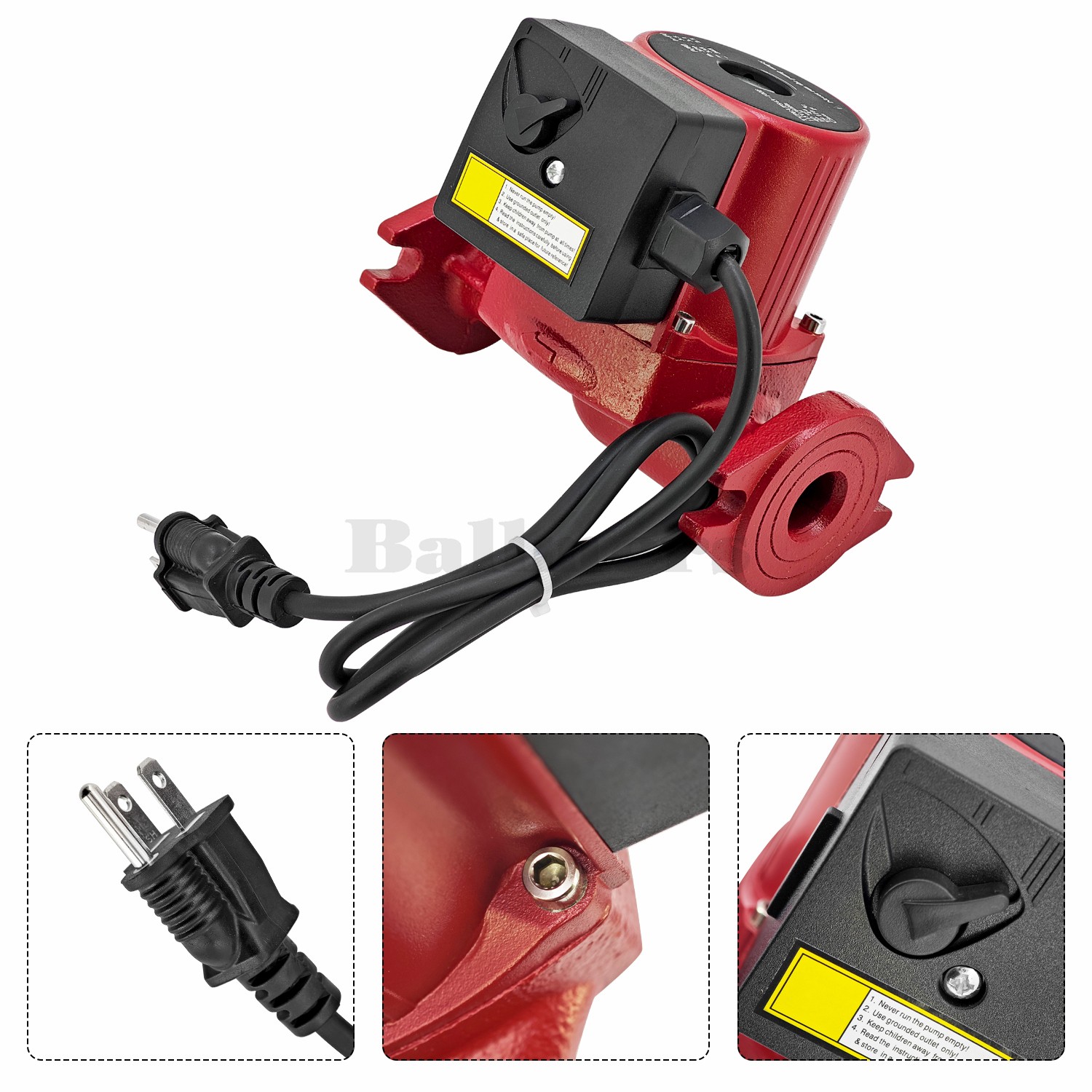 NEW 1/2 HP Water Circulator Pump for Grundfos 115V 3-Speed 95906638 UPS43-100SF