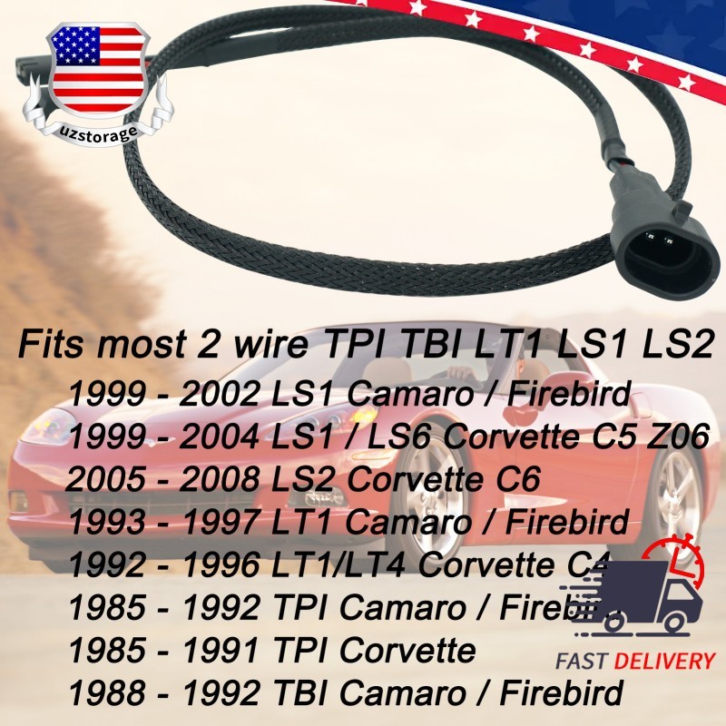 Fit 2 Wire Water Temp LSX CTS Coolant Temperature Sensor Extension Harness Plug