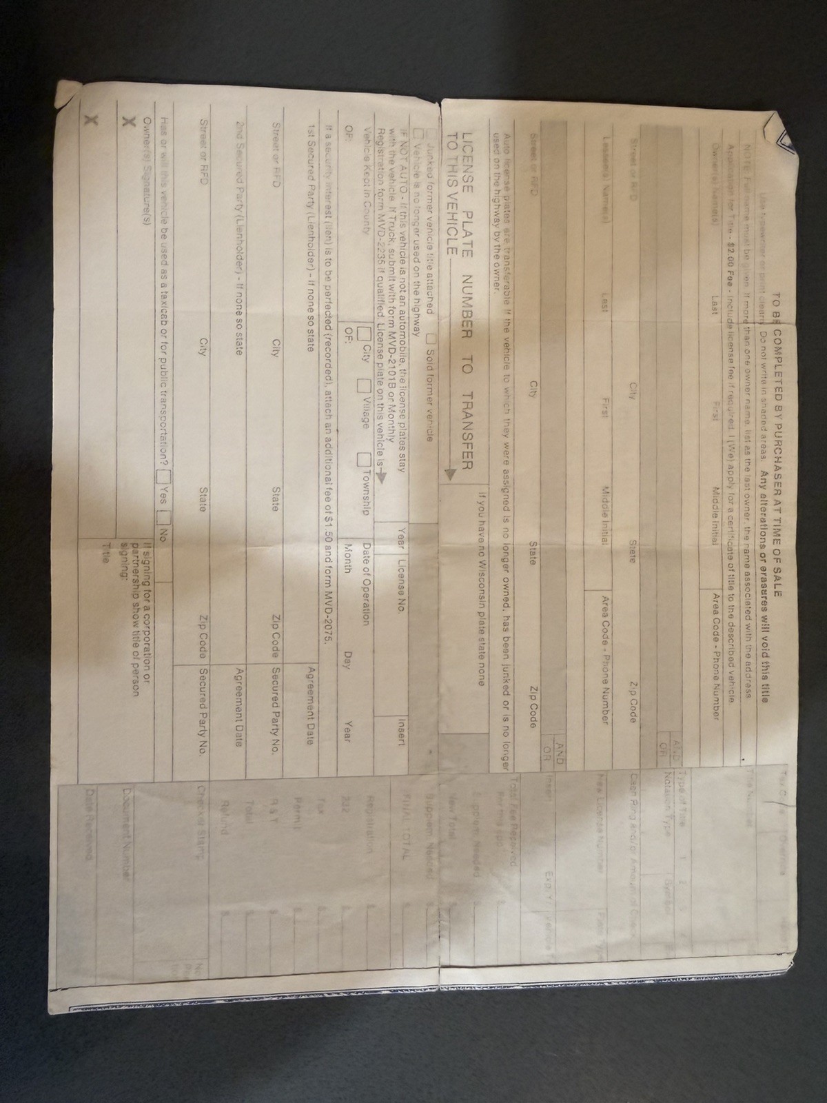 1968 Chevrolet Station Wagon Certificate Historical Document & VIN Plate