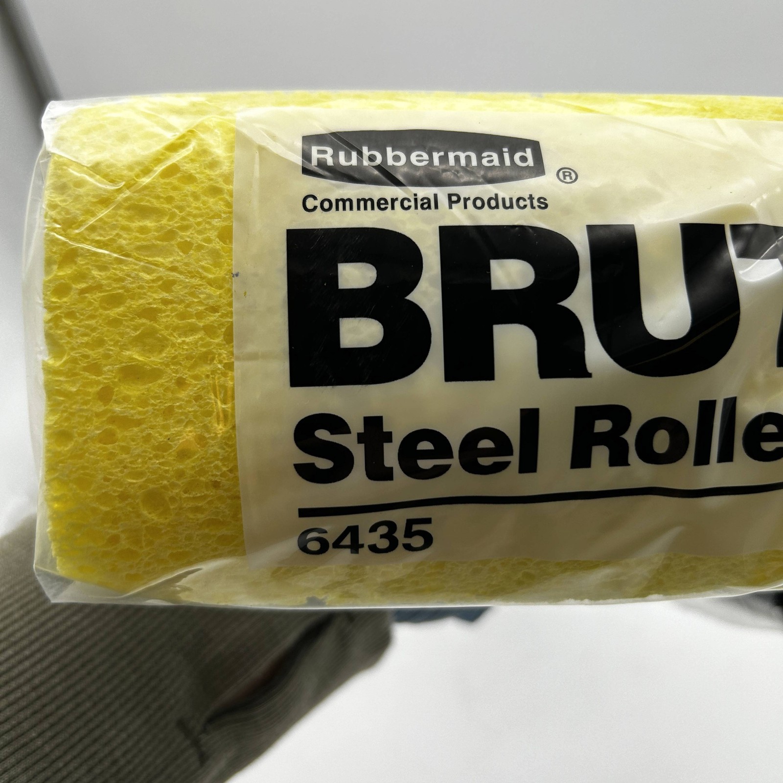 Rubbermaid FG643500BRNZ Steel Roller Sponge Mop w/ Cellulose Sponge Head 6435