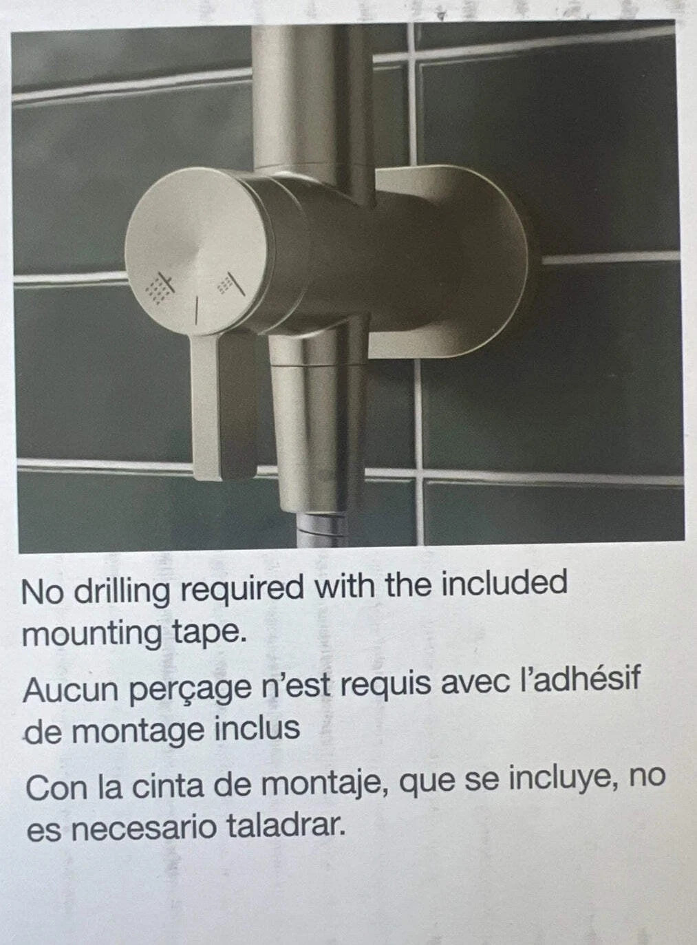 Kohler Hydrorail R38001-G-BN 3-in-1 Multifunction Shower System Nickel