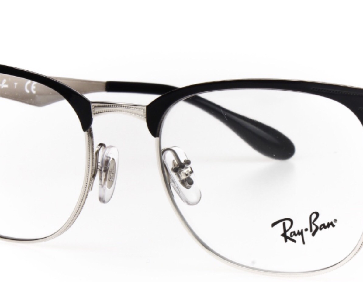 Brand New Authentic Rayban Eyeglasses Sunglasses NOSE PADS Plug-In Type Silver