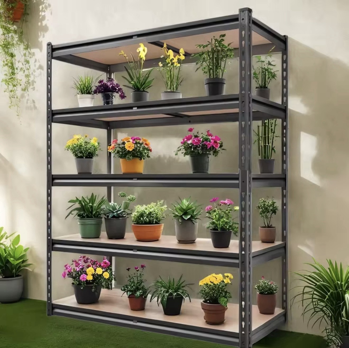 72" Heavy Duty Garage Shelving 2000LBS 5 Tier Adjustable Rack