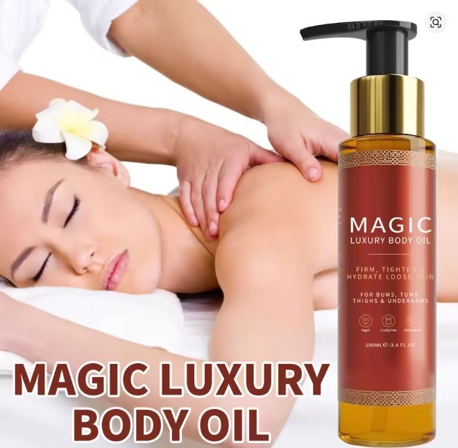 Besque Magic Luxury Body Oil 3.4 oz Firms Tighten & Hydrate Loose Skin Pump