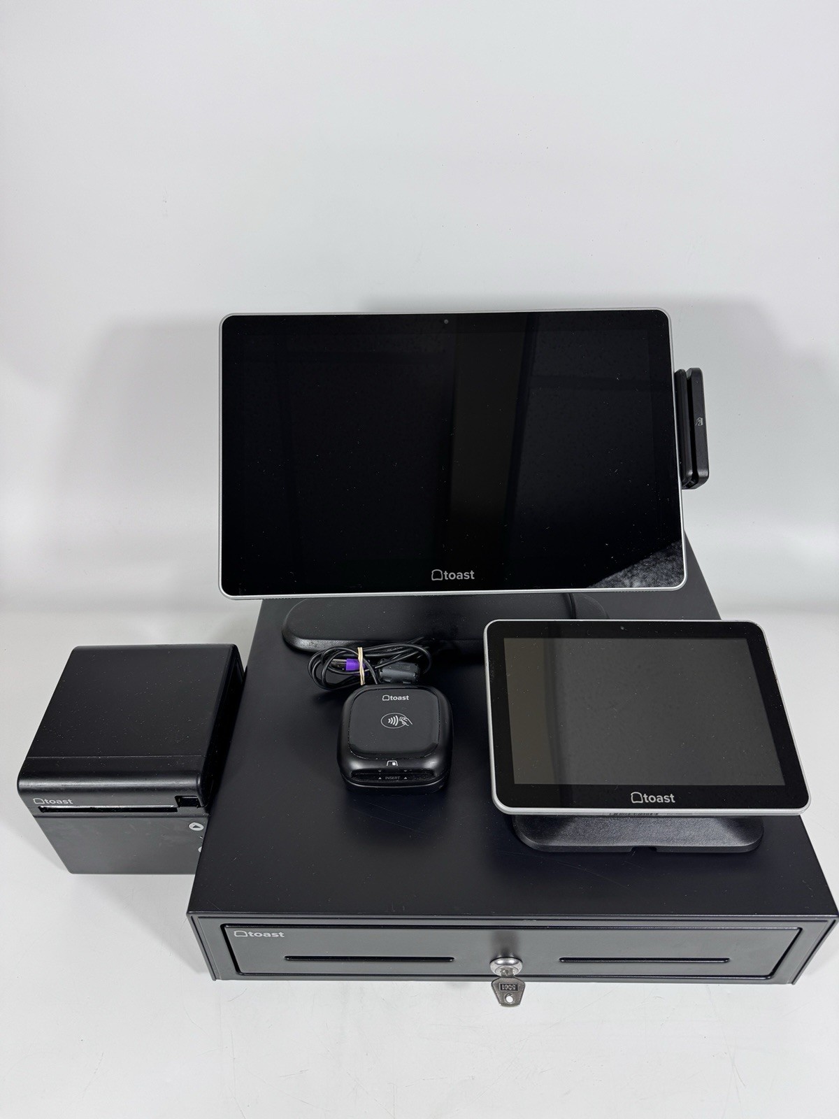 Complete Toast System - Toast Flex POS Screen + Customer Screen, Printer And Tap