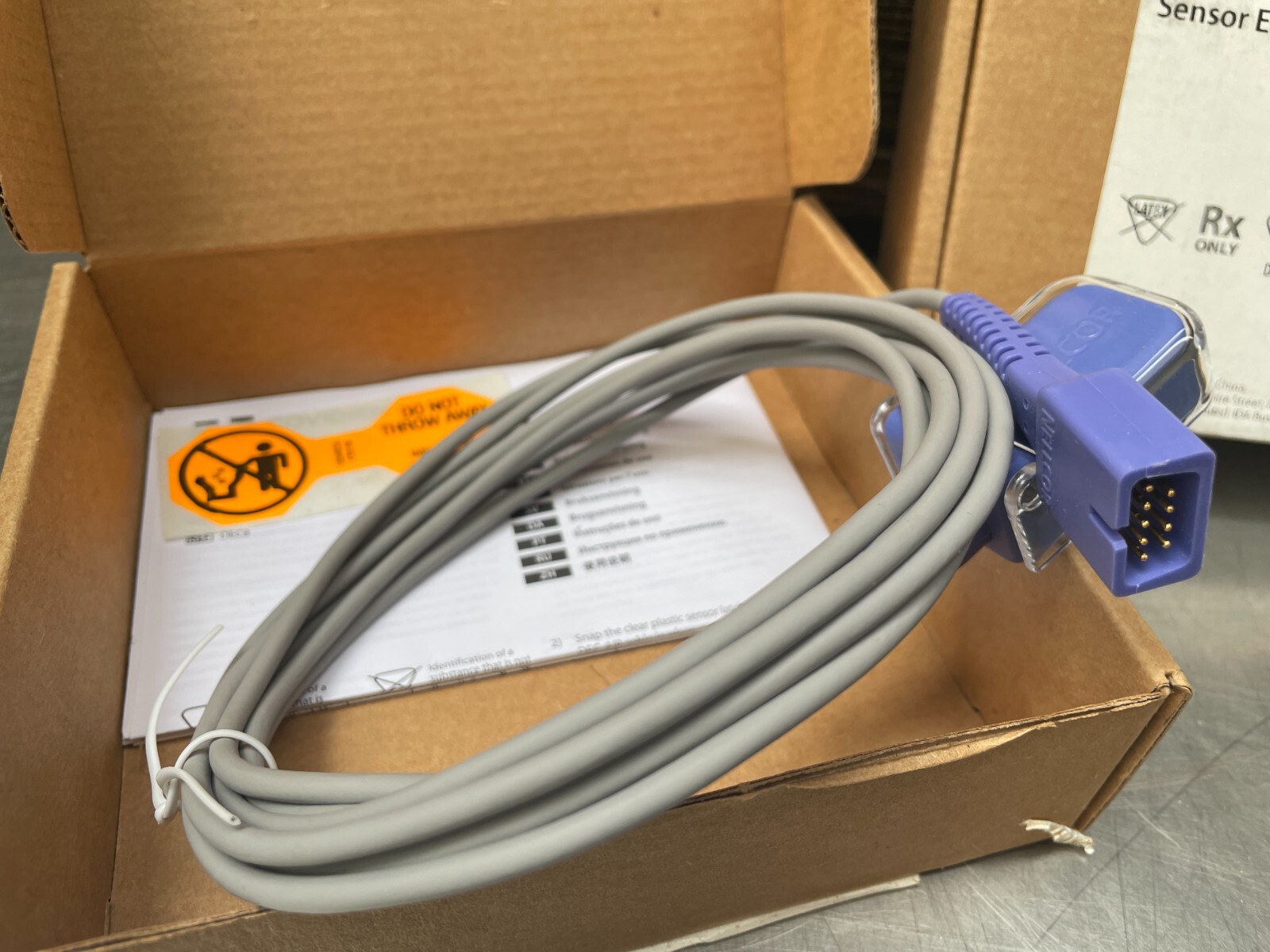 (ONE) OEM Genuine Nellcor DEC-8 SpO2 Extension Cable 8ft