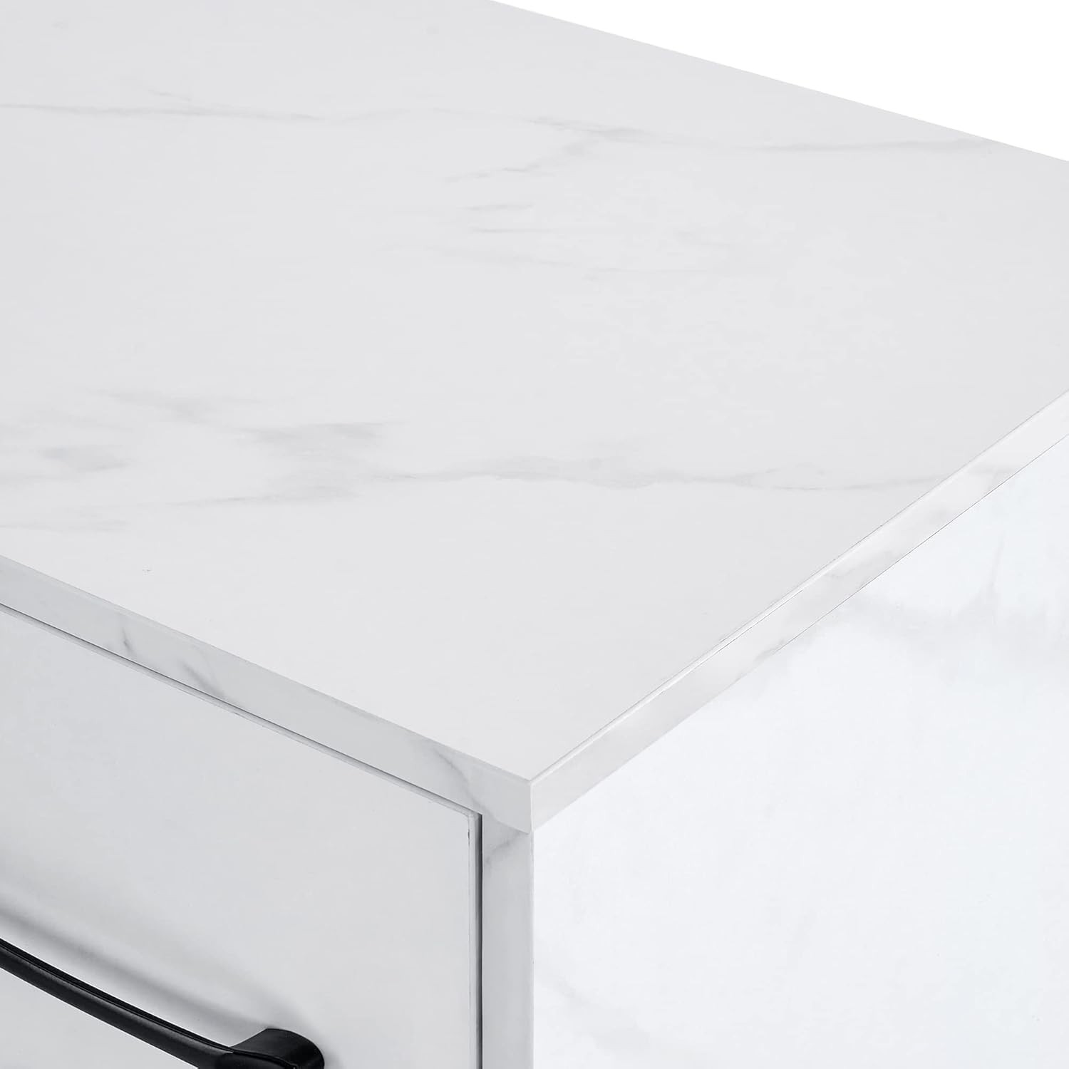 L-Shaped Multi-functional Storage Manicure Table, Beauty Nail Desk, Makeup 2866