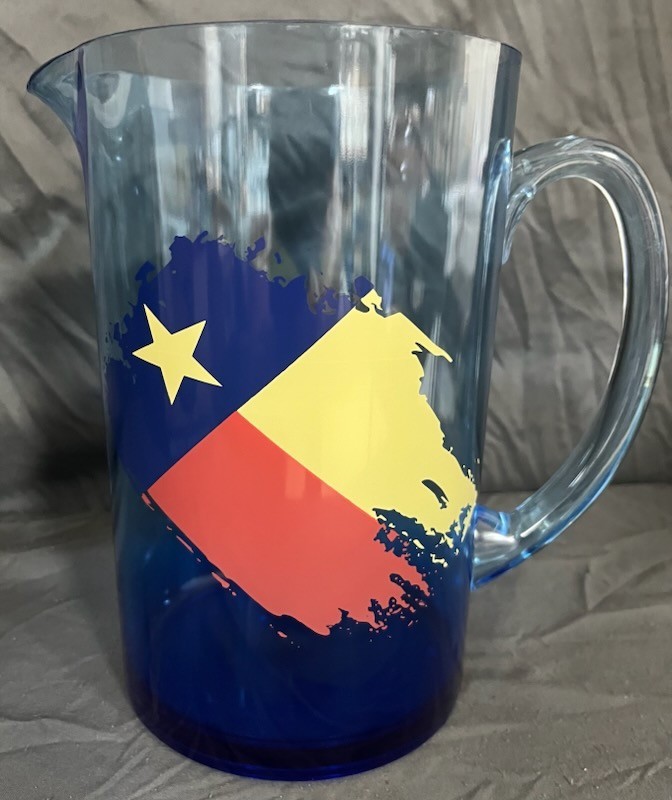 Texas Lonestar Collection Heavy Duty Plastic Margarita Pitcher 2 Qt