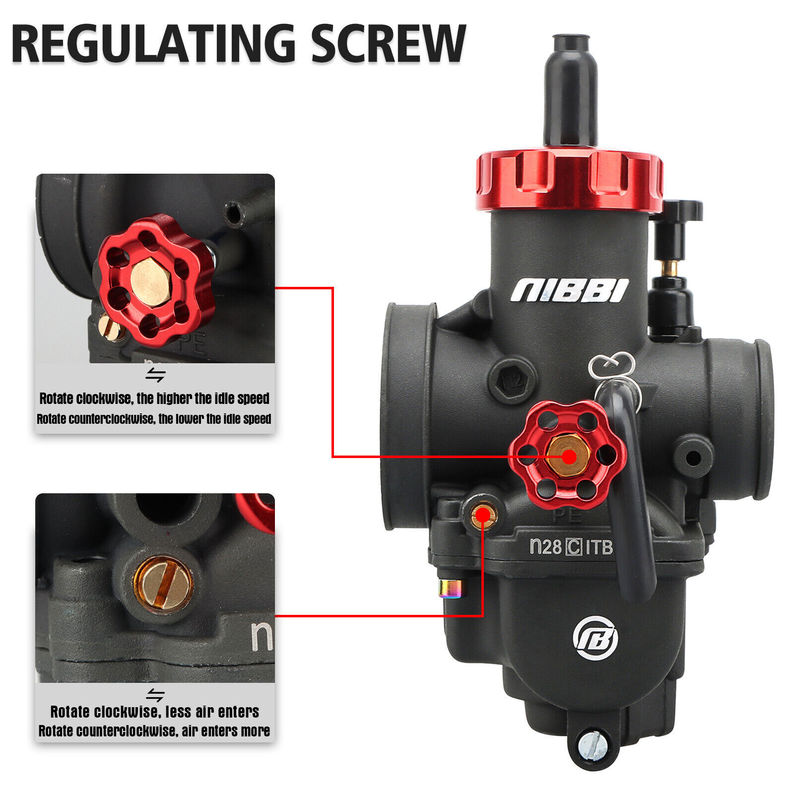 NIBBI PE 28mm Racing Carburetor For CR80R CR85R WRE125 KE250 KX80 DRZ250 RM80